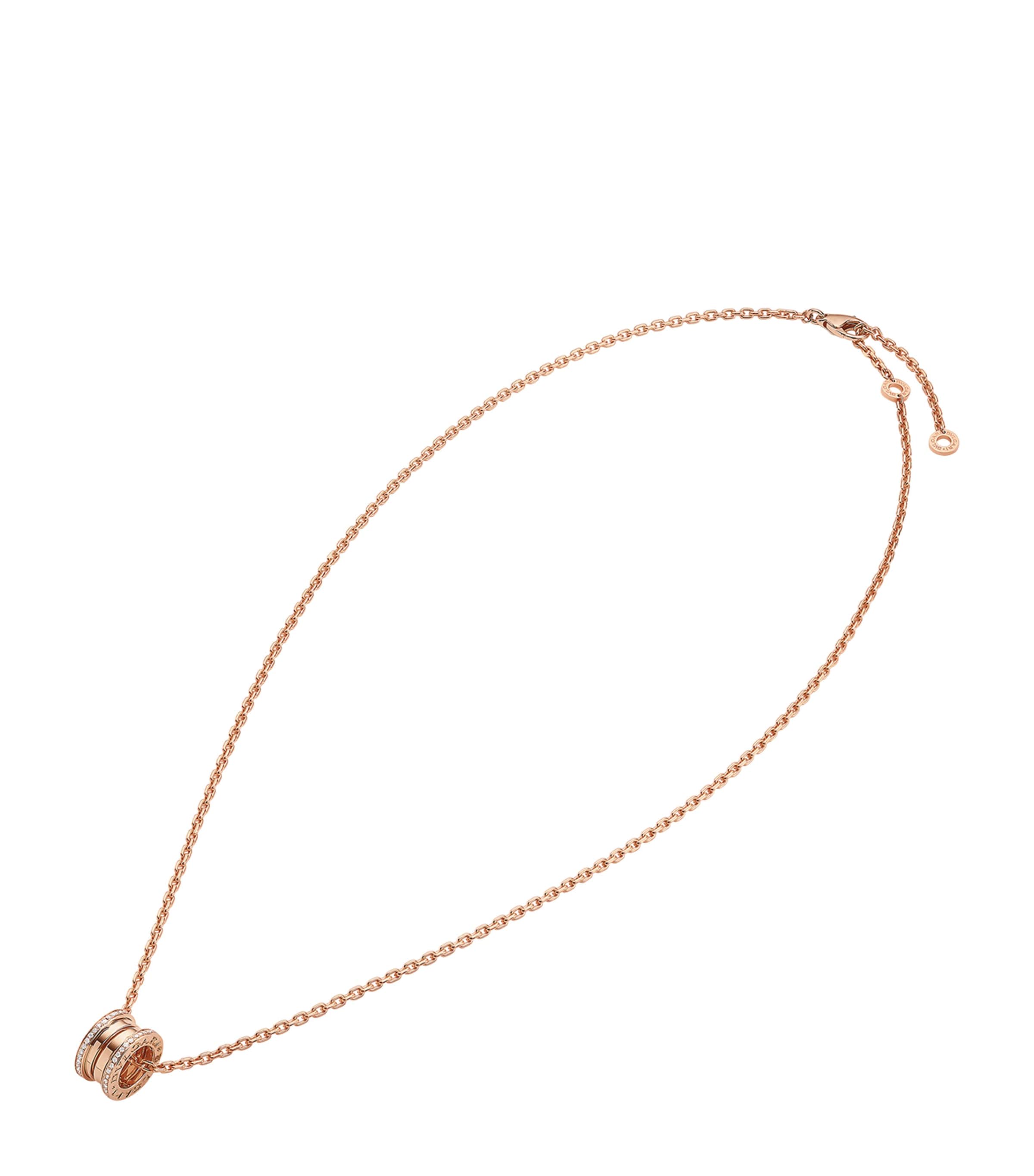 Bvlgari Rose Gold and Diamond B.zero1 Necklace Pink Gold Image 1