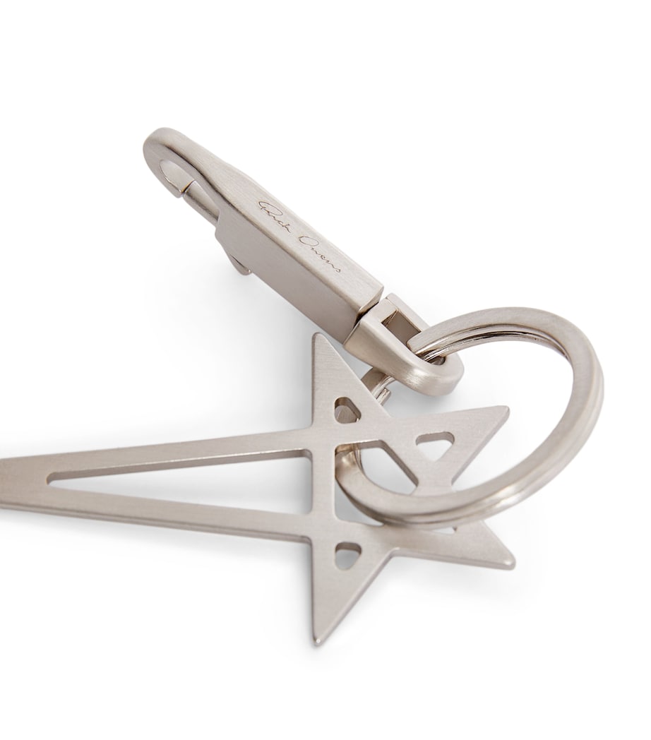 Pentagram Keyring 128 PALLADIO SILVER Image 3