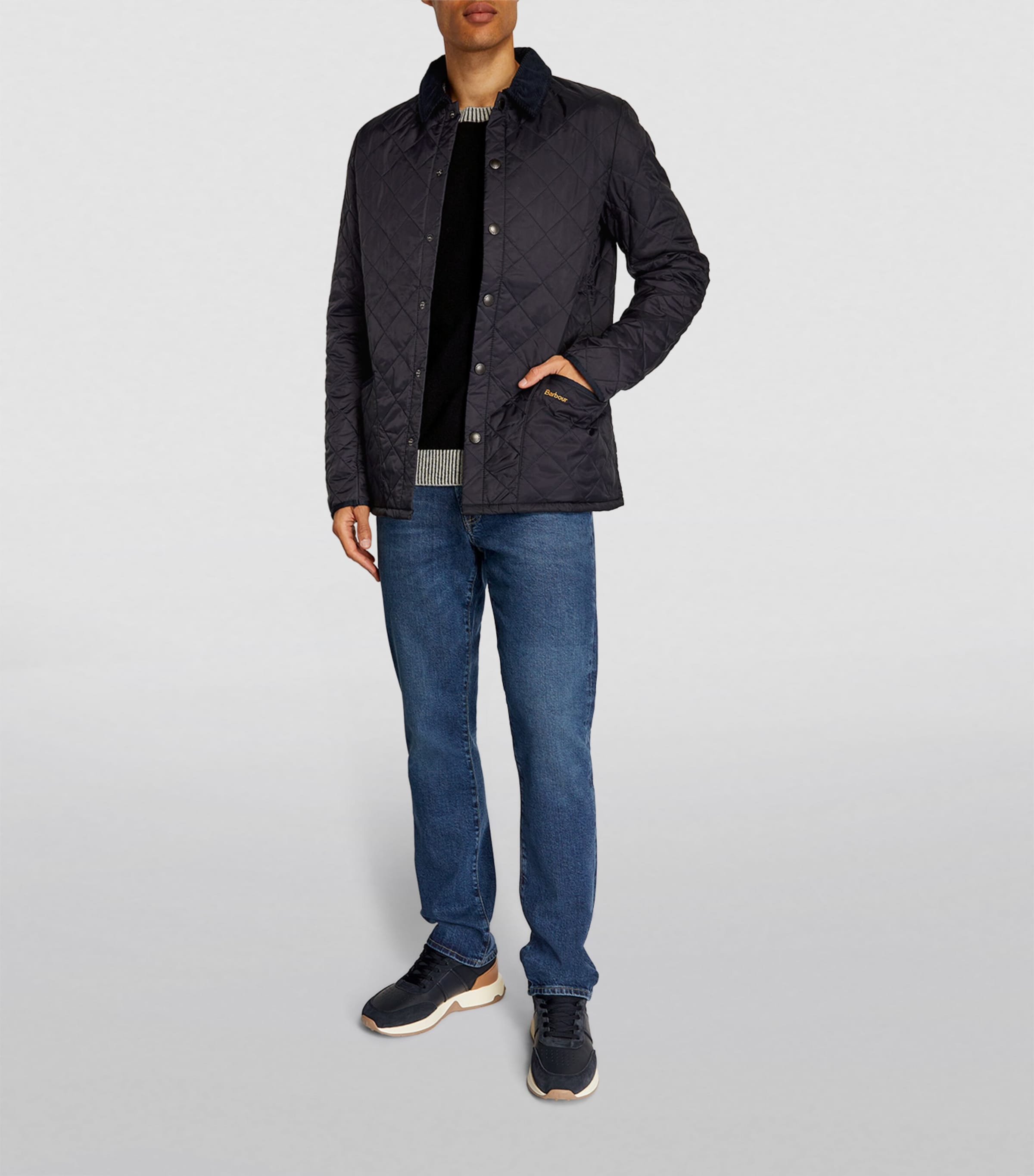 Heritage Liddesdale Quilted Jacket NAVY Image 5