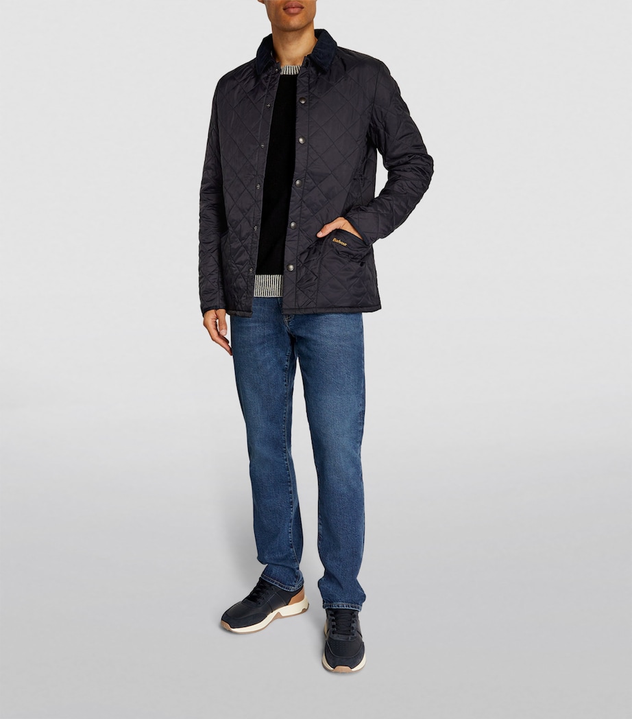 Heritage Liddesdale Quilted Jacket NAVY Image 5