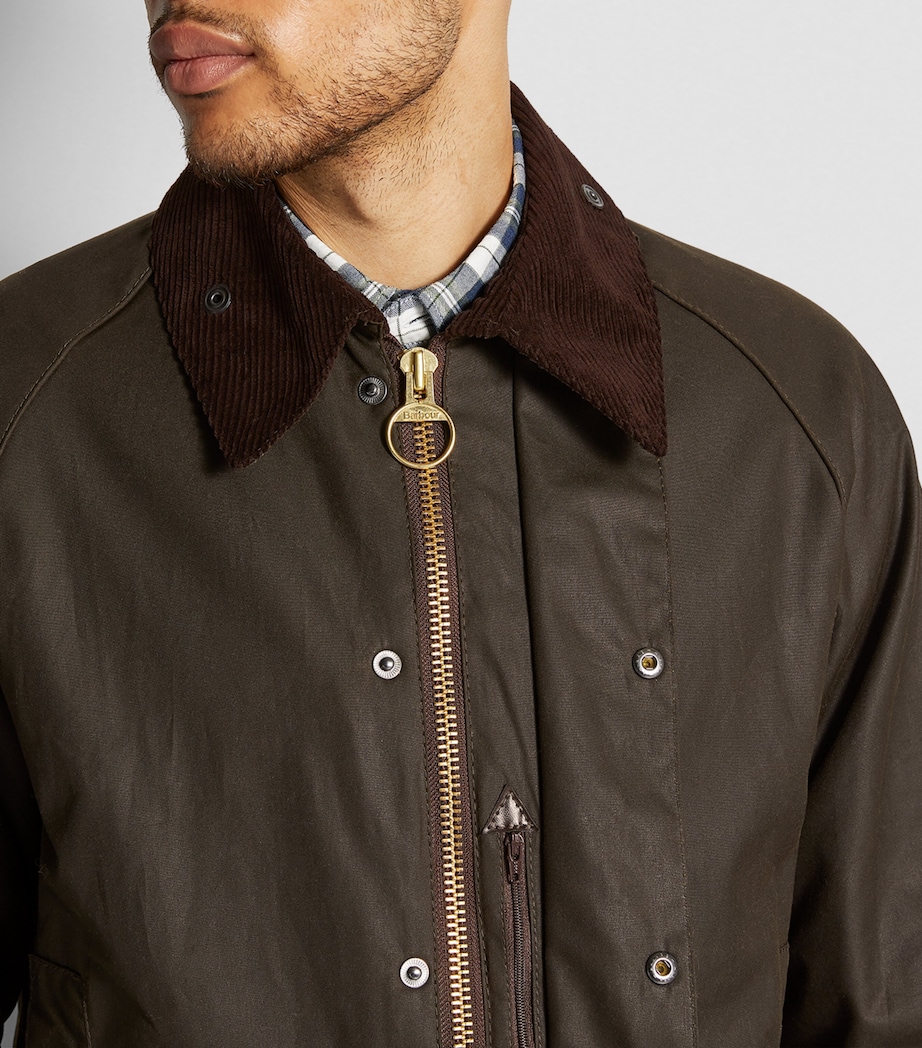 Waxed Beaufort Jacket OLIVE Image 12
