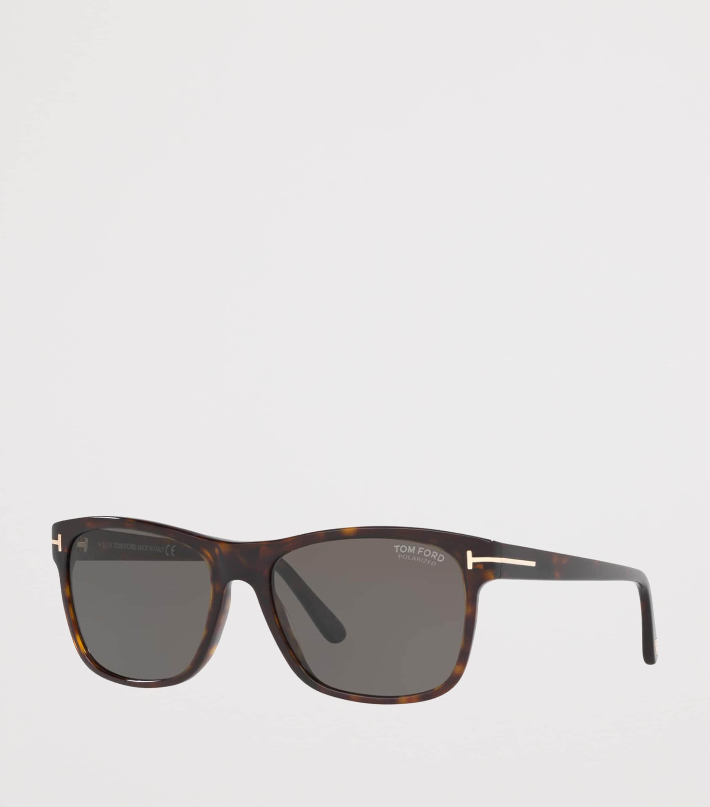 Tortoiseshell Giulio Rectangular Sunglasses BROWN Image 2
