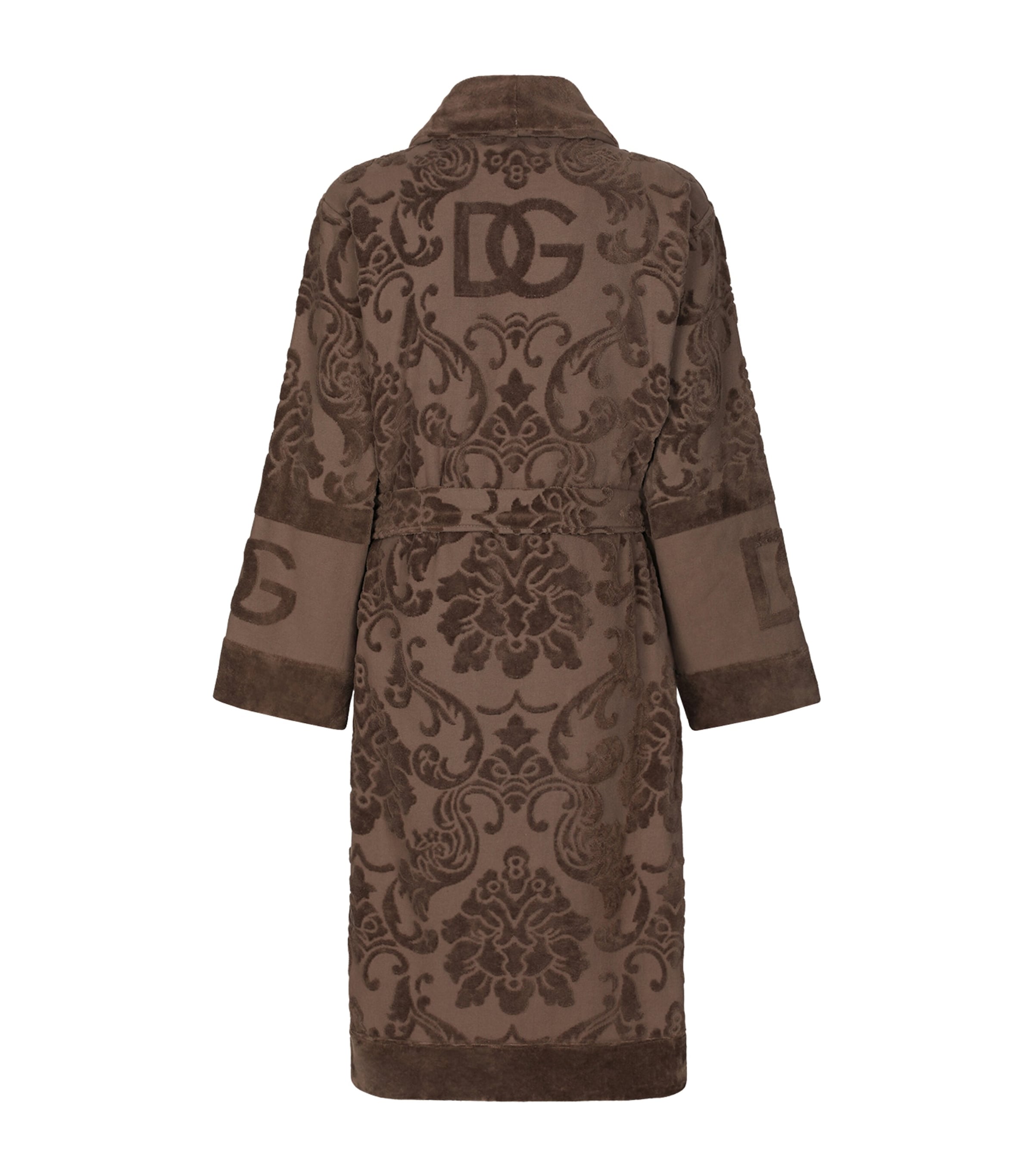 Terry Cotton DG Logo Robe U0052 MARRONE Image 2