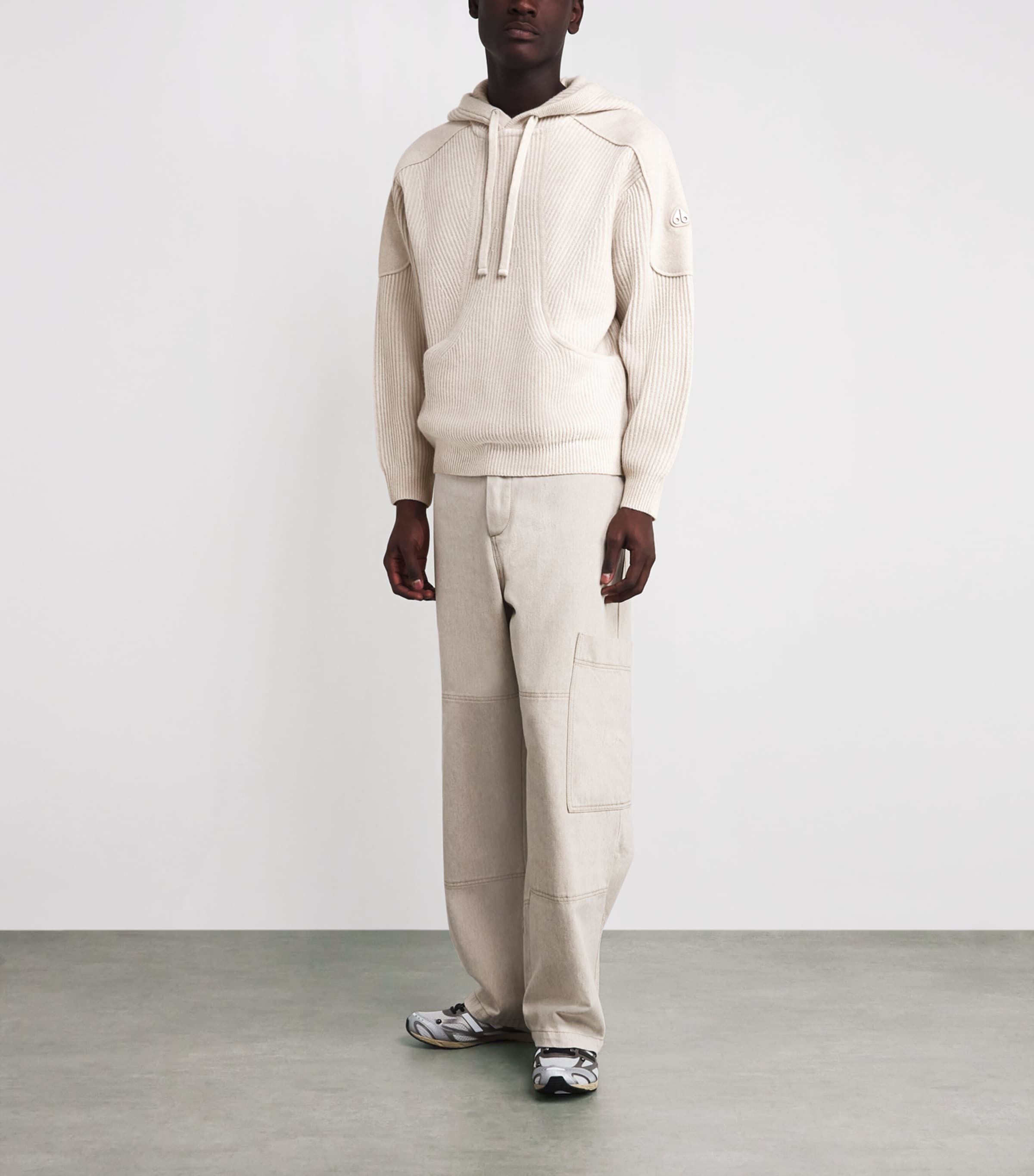 Wool Knitted Colson Hoodie ALABASTER - 1728 Image 2