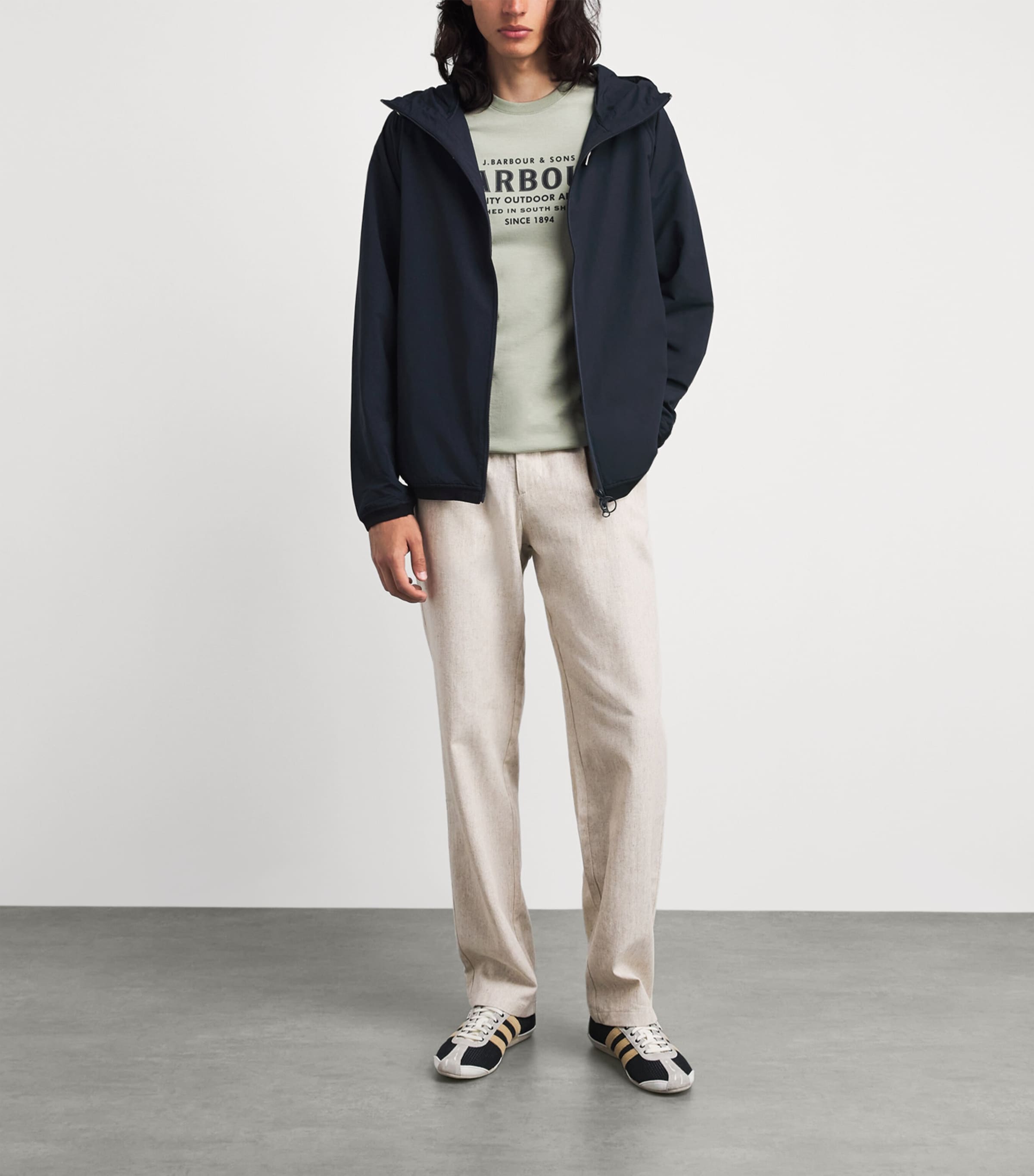 Barbour Mens Waterproof Stoneport Jacket Dark Navy Image 2