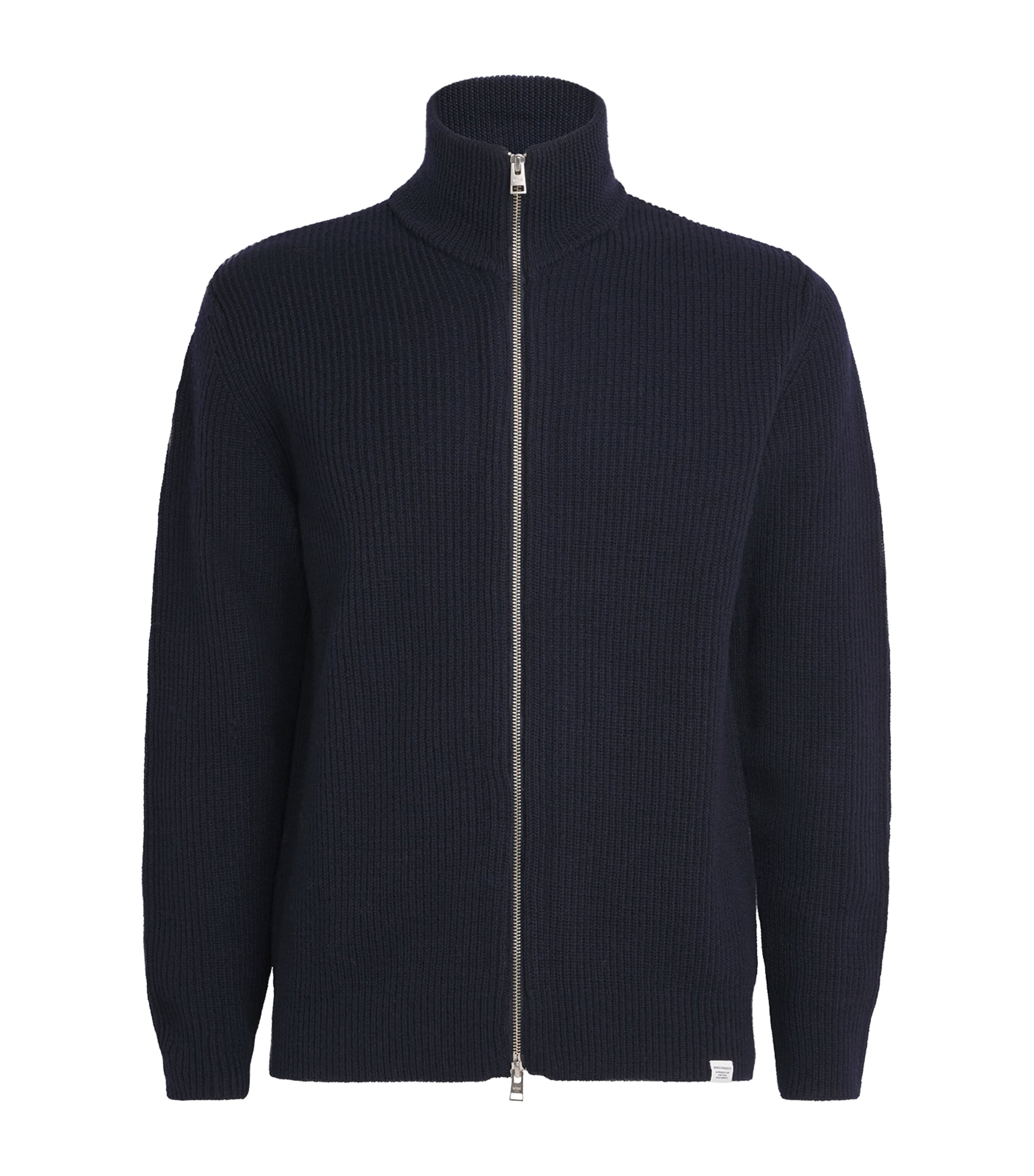 Norse Projects Wool Rib-knit Hagan Jacket In Black