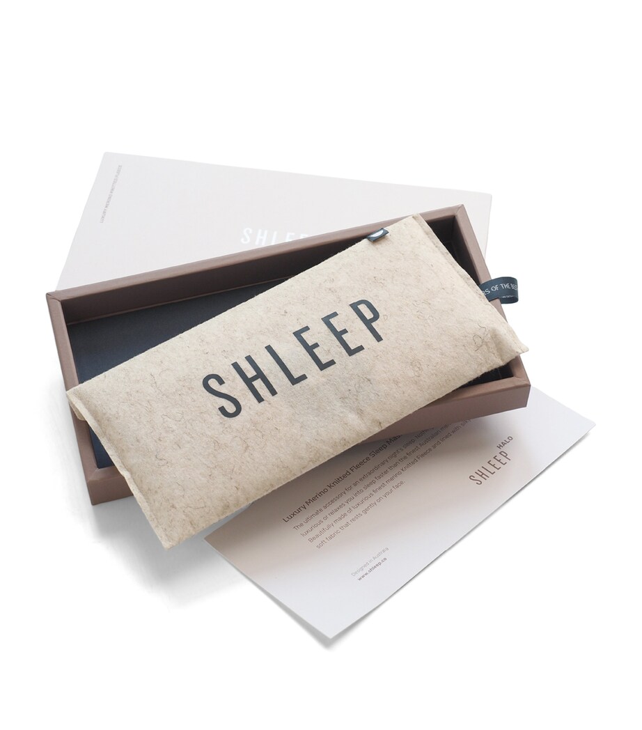 SHLEEP Knitted Sleep Mask Tropical Sand Image 2