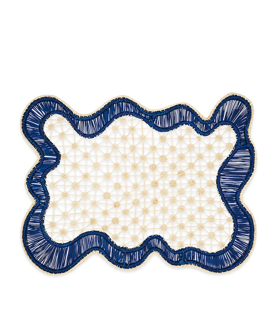 Rectangular Baru Placemat (Set of 2) BLUE NAVY Image 2