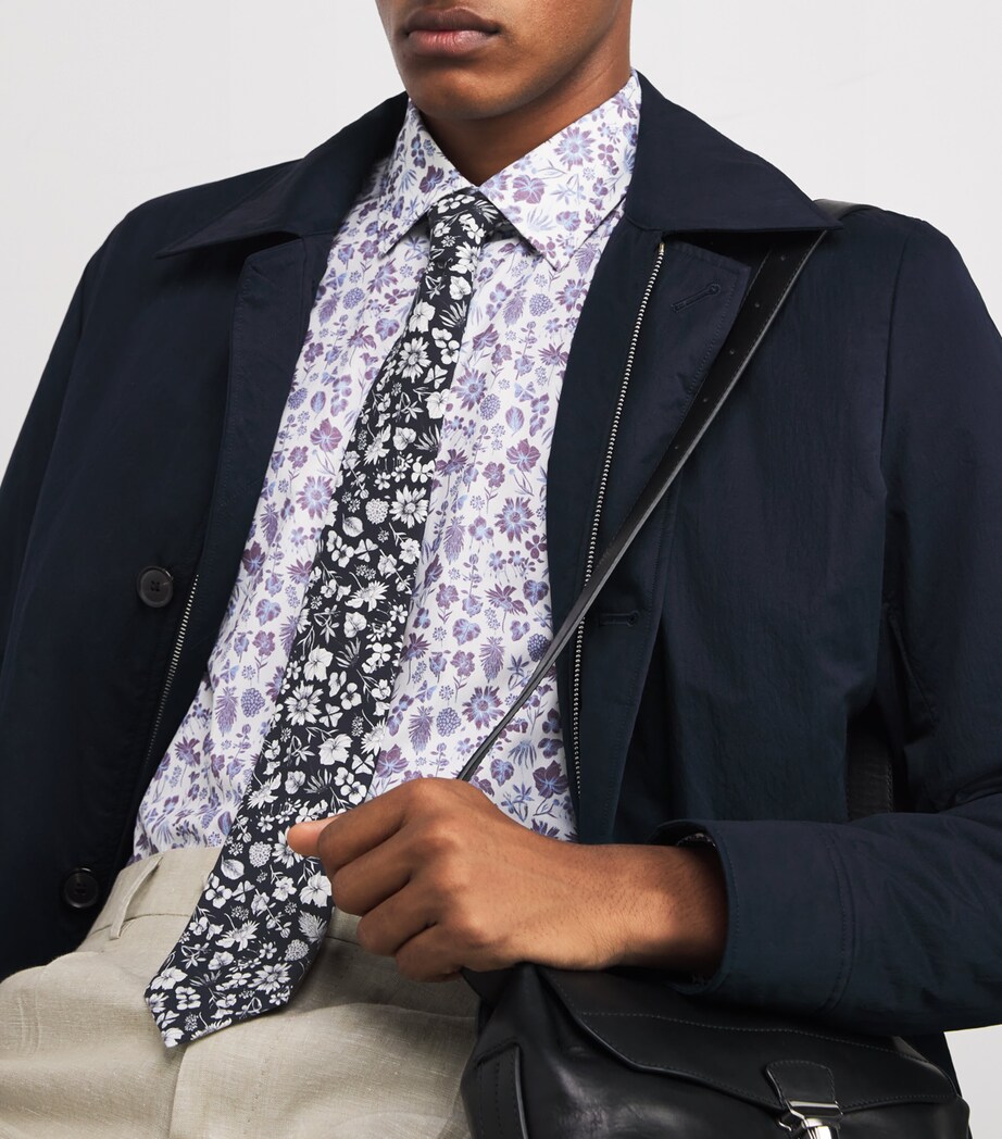 Paul Smith Cotton Floral Tie Image 2