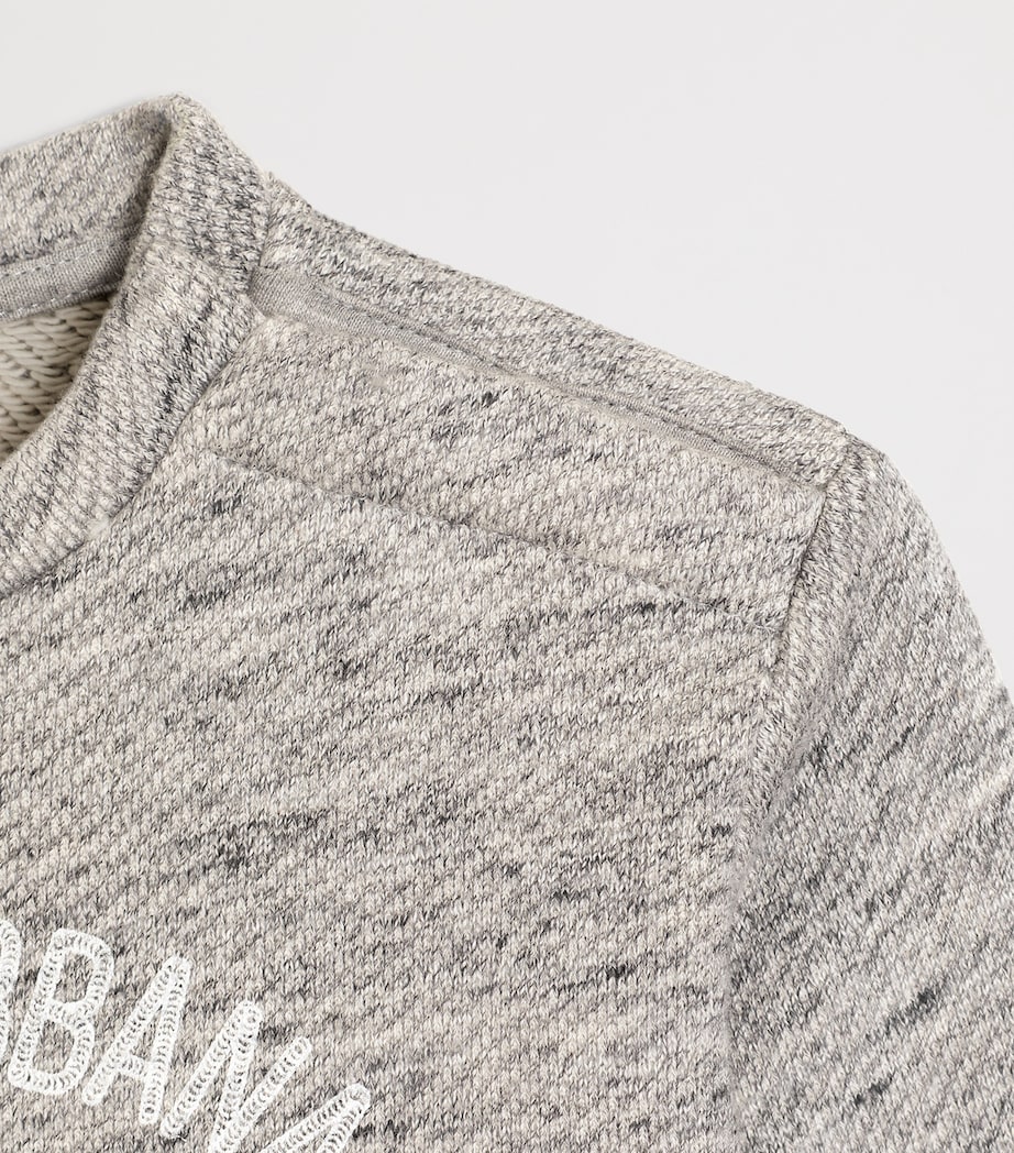 Dolce&Gabbana Kids Cotton Logo Sweatshirt (3-30 Months) Melange Grey Image 4