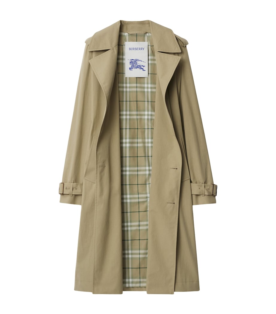 Gabardine Long Trench Coat SKYLARK Image 4