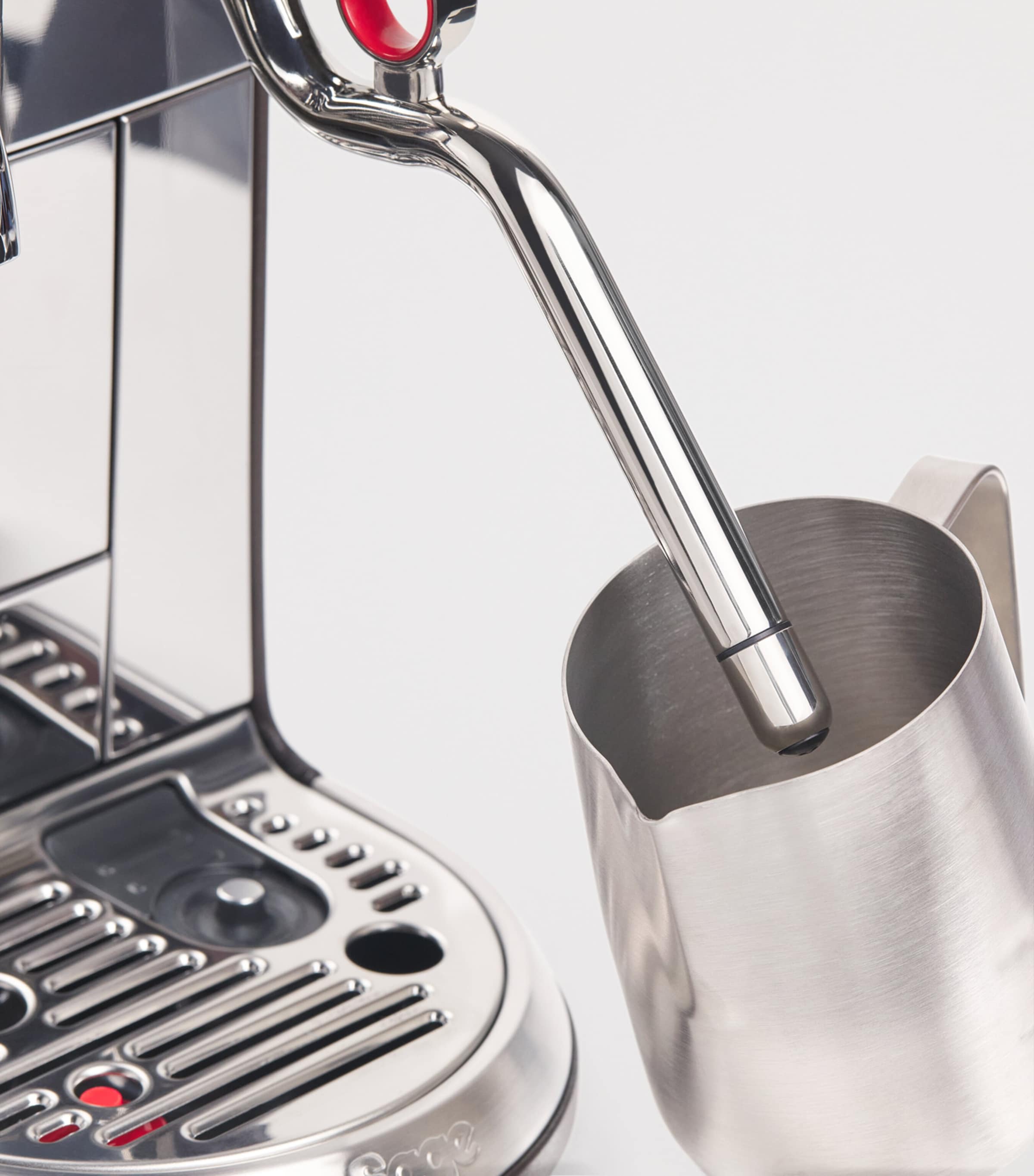 Giobagnara x Nespresso Leather-Trim Creatista Plus Coffee Machine Nappa Moka Image 4