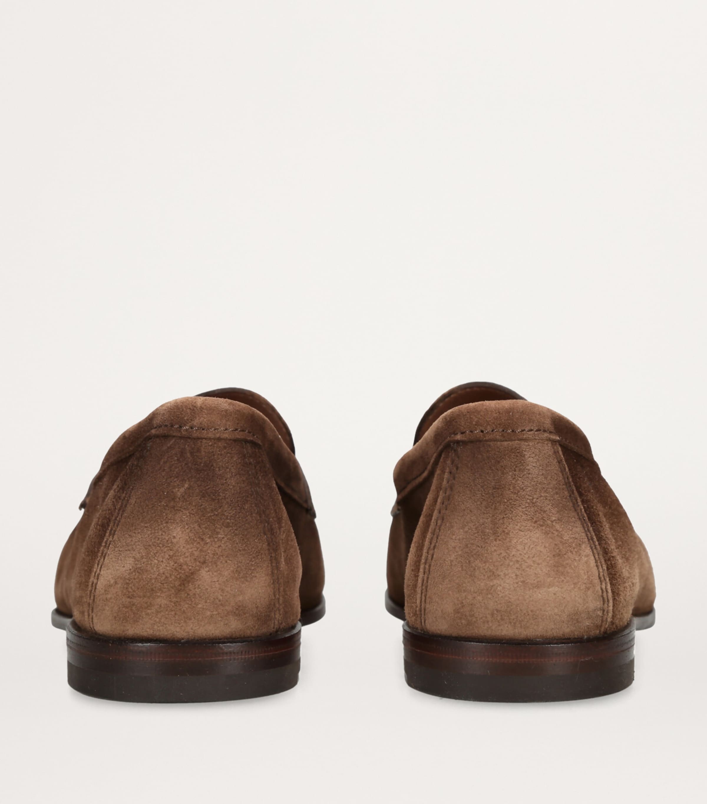 Suede Carlos Penny Loafers MID BROWN Image 2