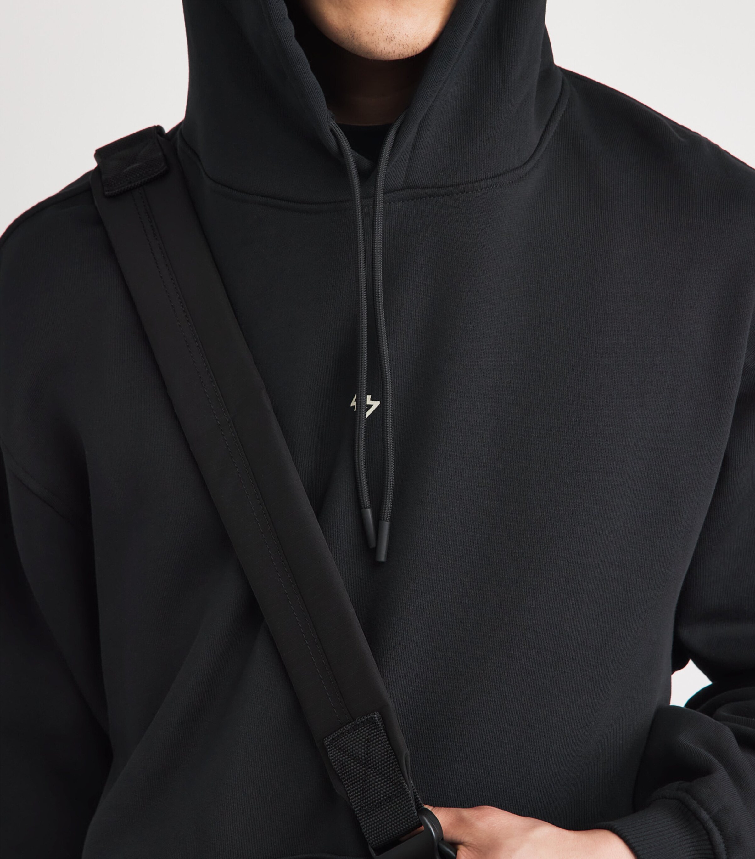 Represent 247 Mens Cotton 247 DNA Hoodie Jet Black Image 3