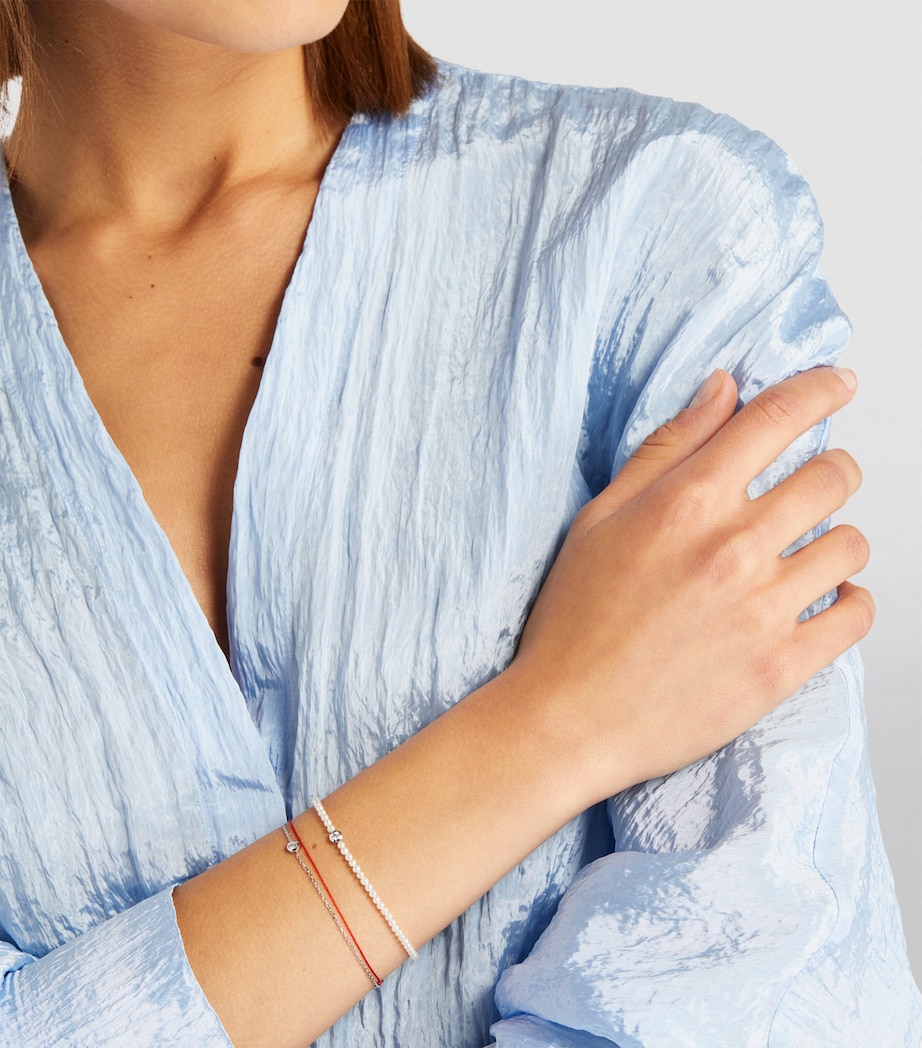 White Gold, Diamond and Pearl Bébé Pure Bracelet PEARL Image 3