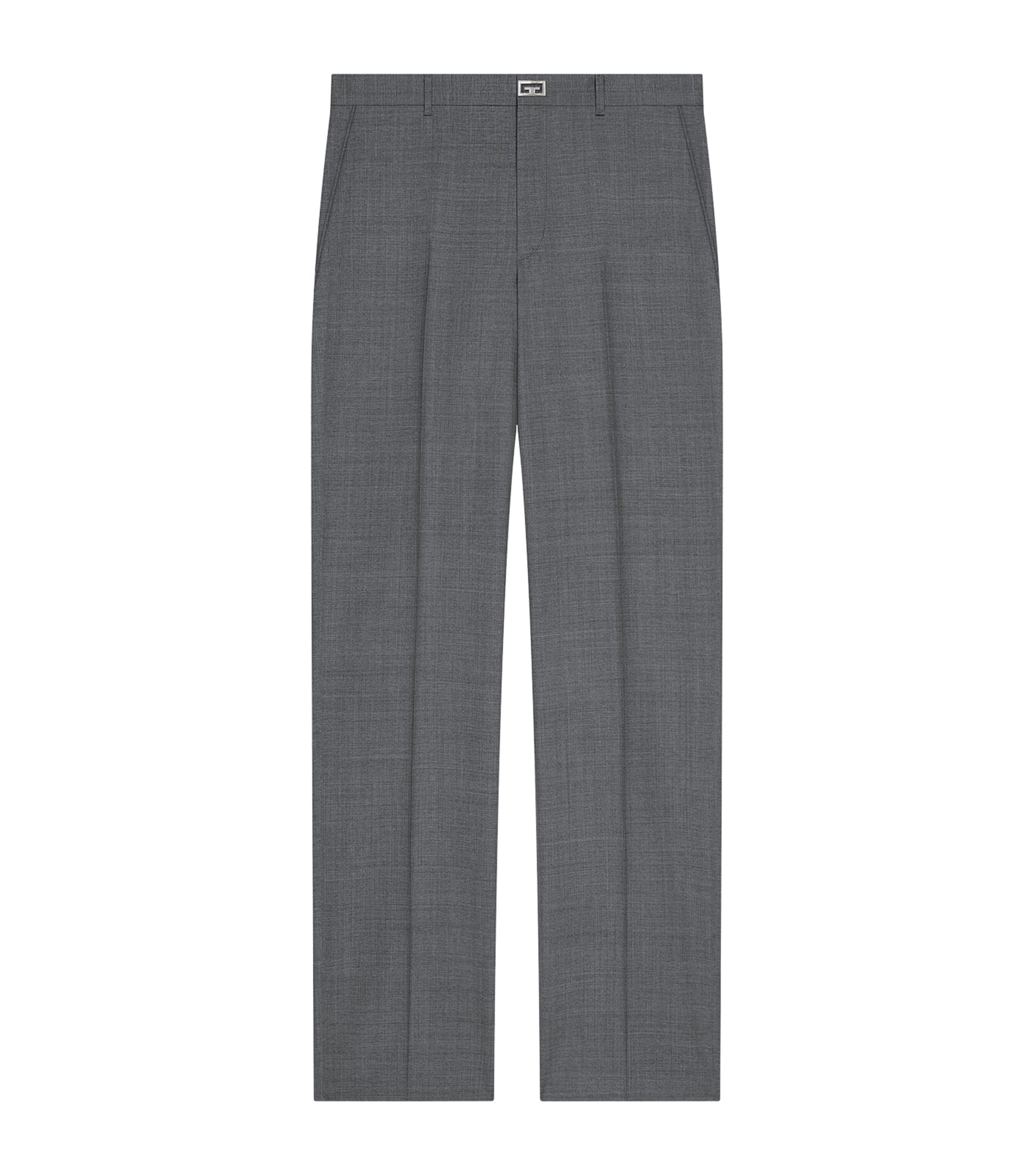 Givenchy Wool Monogram-detail Tailored Trousers