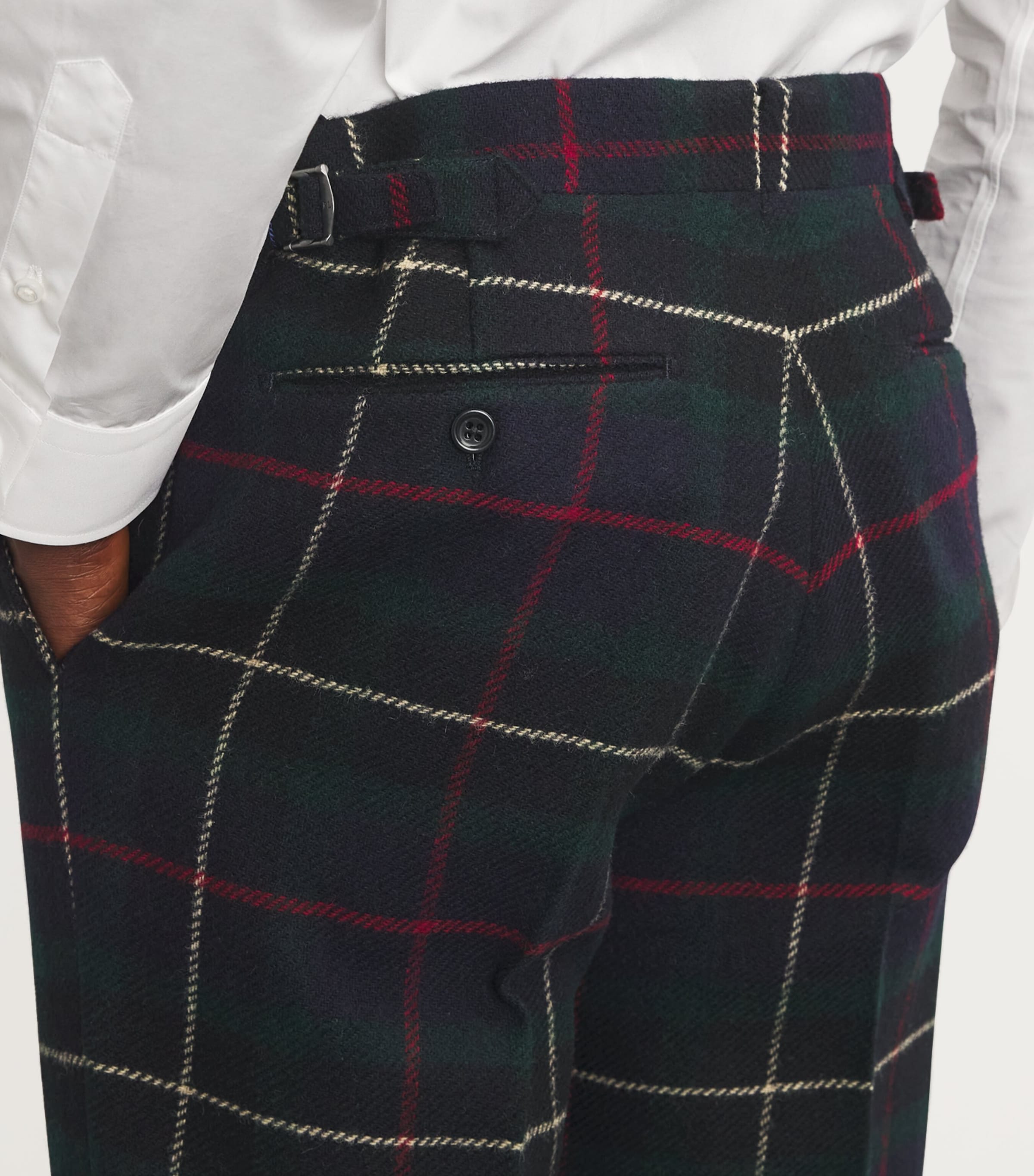 Polo Ralph Lauren Mens Wool Tartan Tailored Trousers Image 6