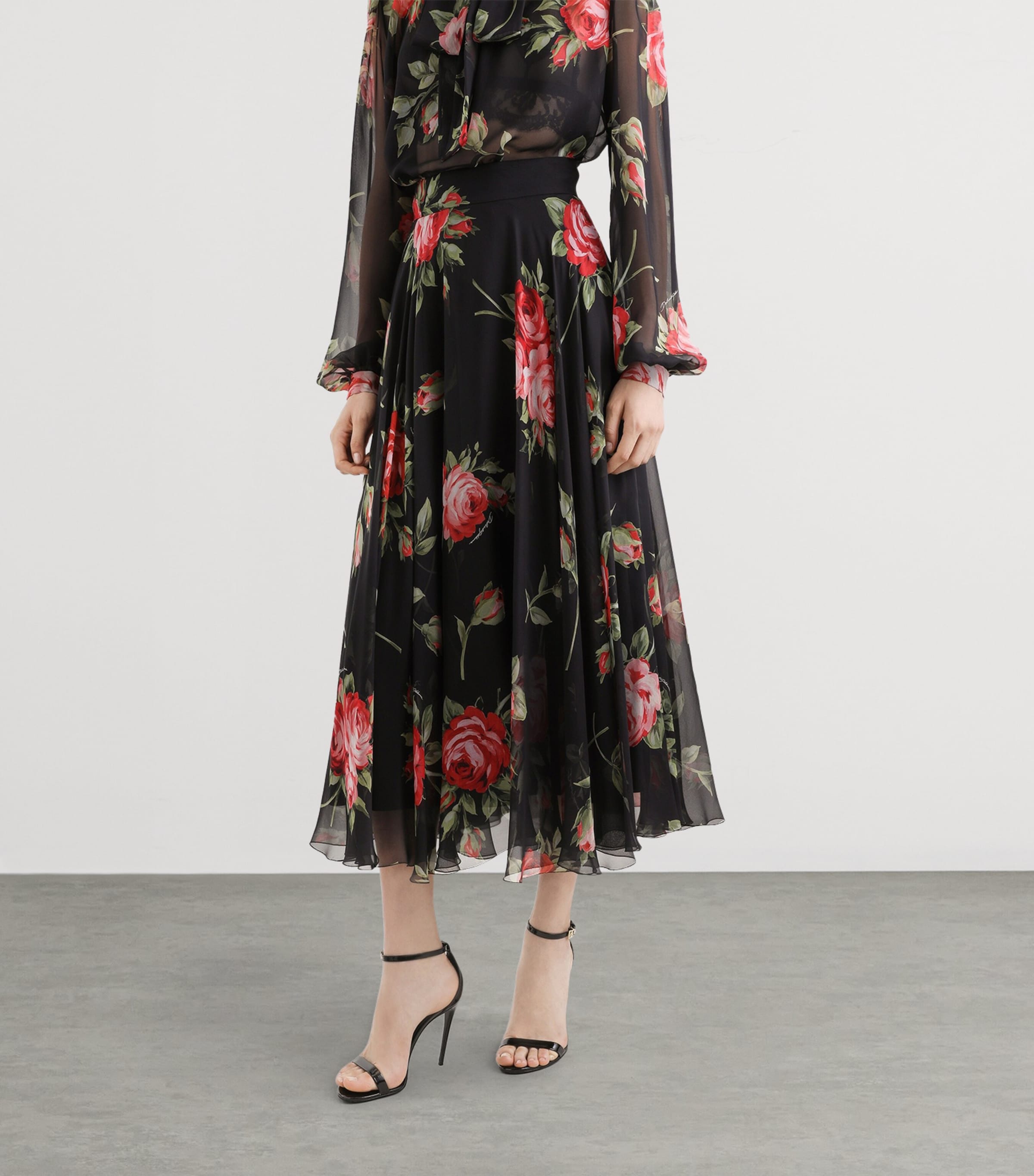 Floral Maxi Skirt HN5ZN-BOUQ Image 3