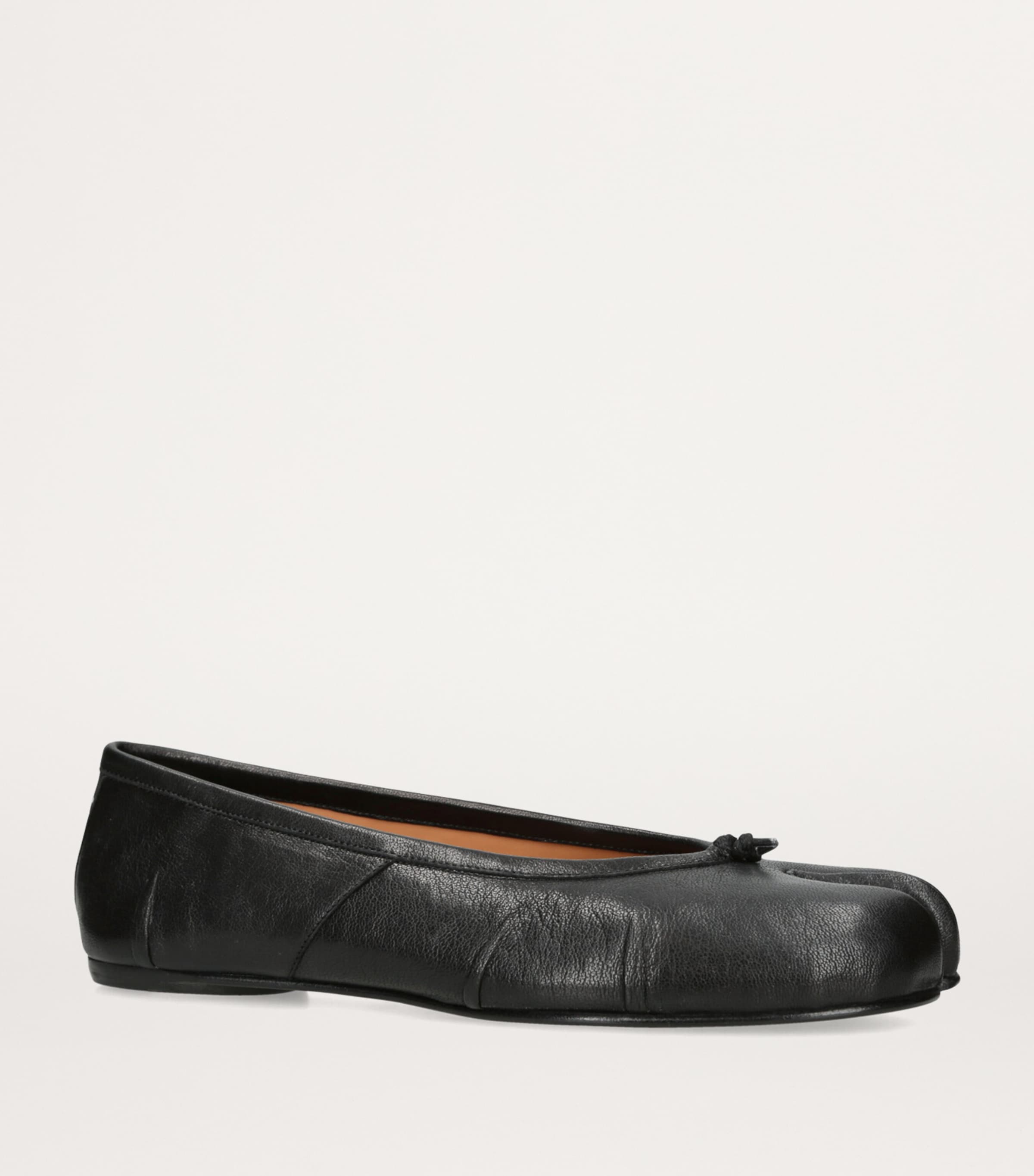 Maison Margiela Leather Tabi Ballet Flats | Harrods US
