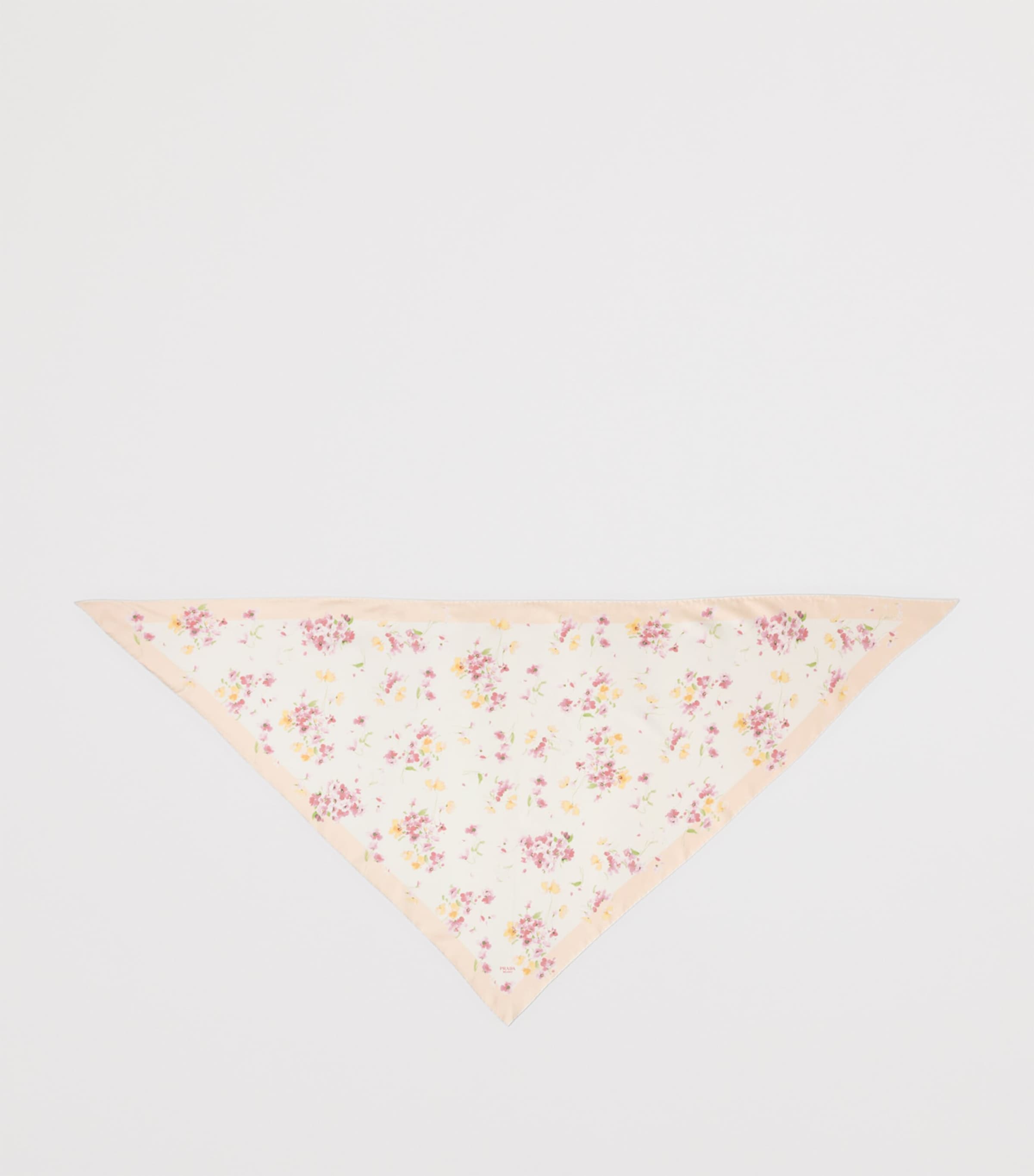 Silk Floral Print Scarf F04RS Image 3