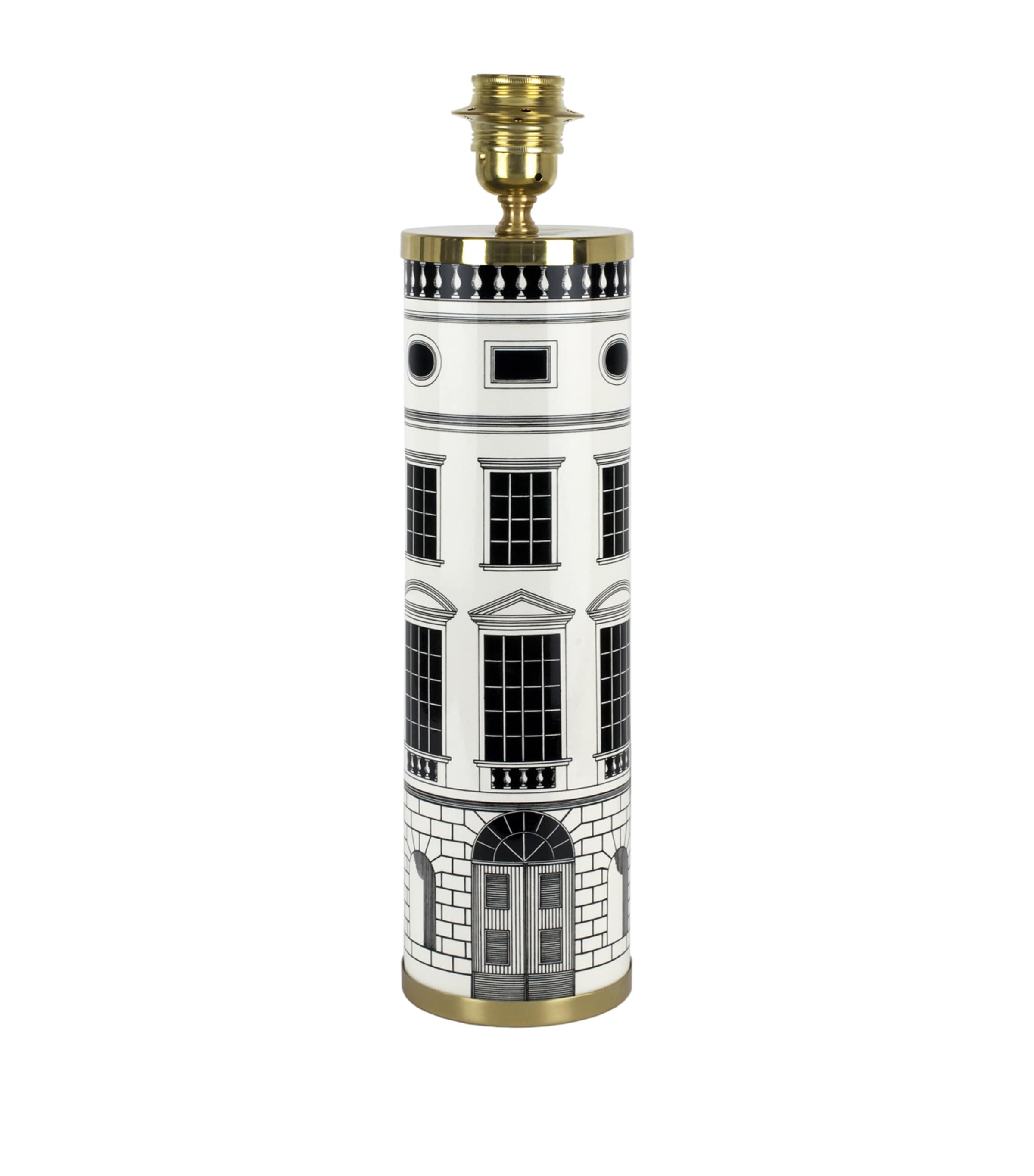 Fornasetti Architettura Cylindrical Lamp Base | Lighting | Light Stands | Designers | Fornasetti | Living Room