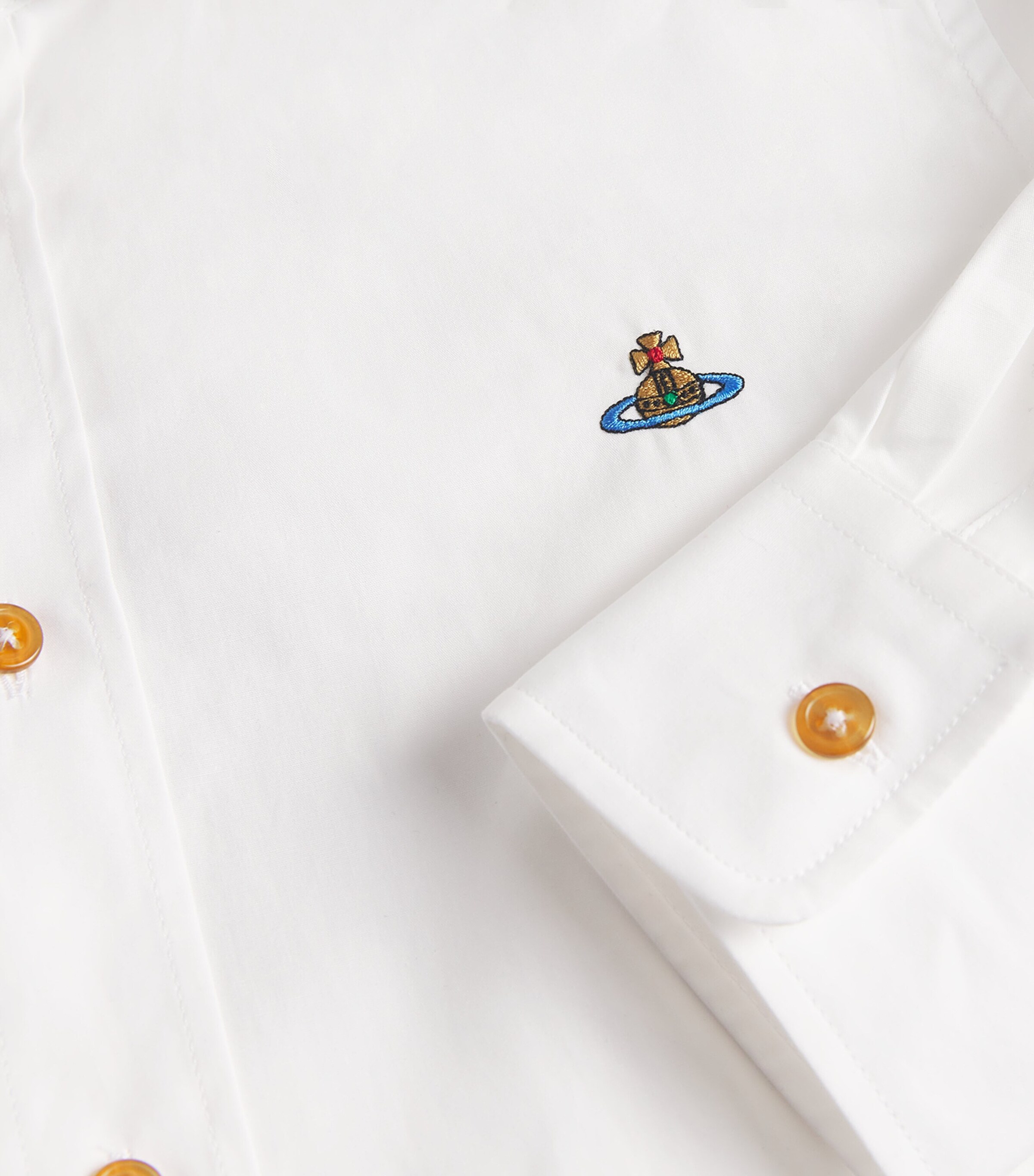 Vivienne Westwood★関税込 ORB刺繍ロゴ POPLIN シャツ Vivienne Westwood☆関税込 ORB刺繍ロゴ POPLIN シャツ