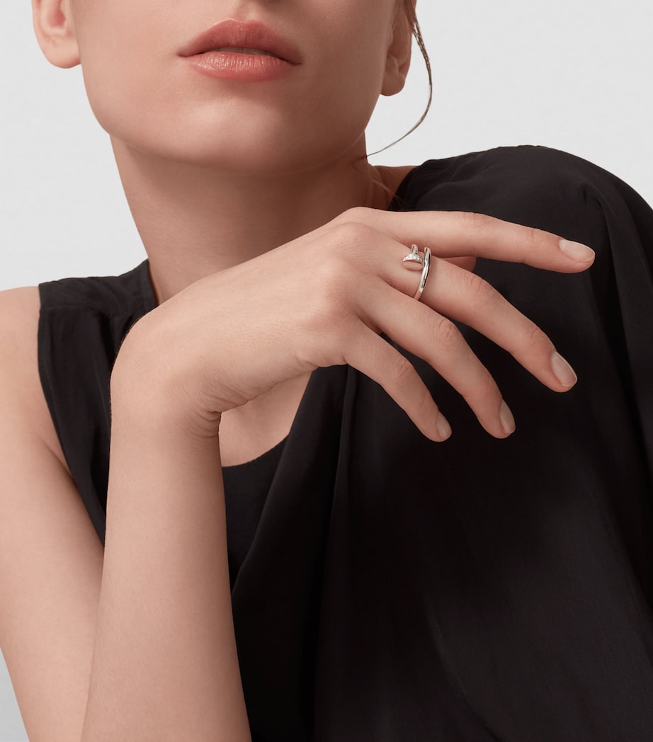 White Gold and Diamond Juste un Clou Ring MULTI Image 3