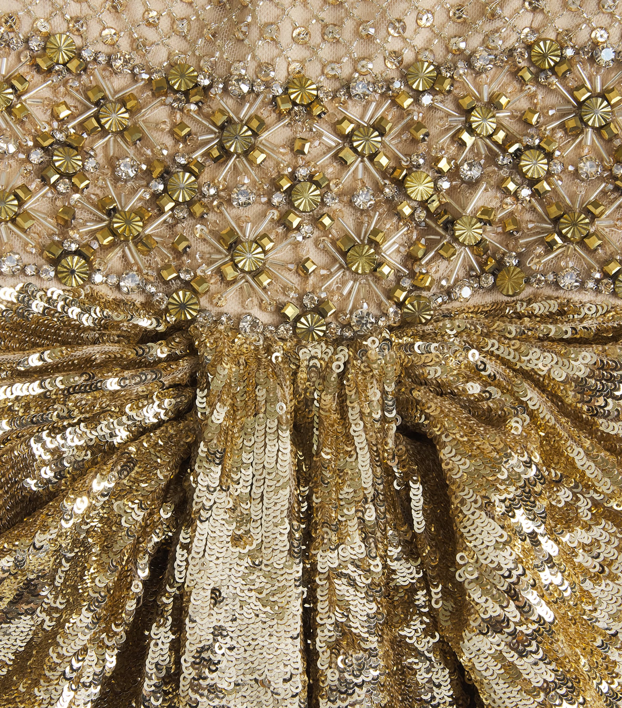 Jenny Packham Womens Only You Column Gown Illusion Image 6
