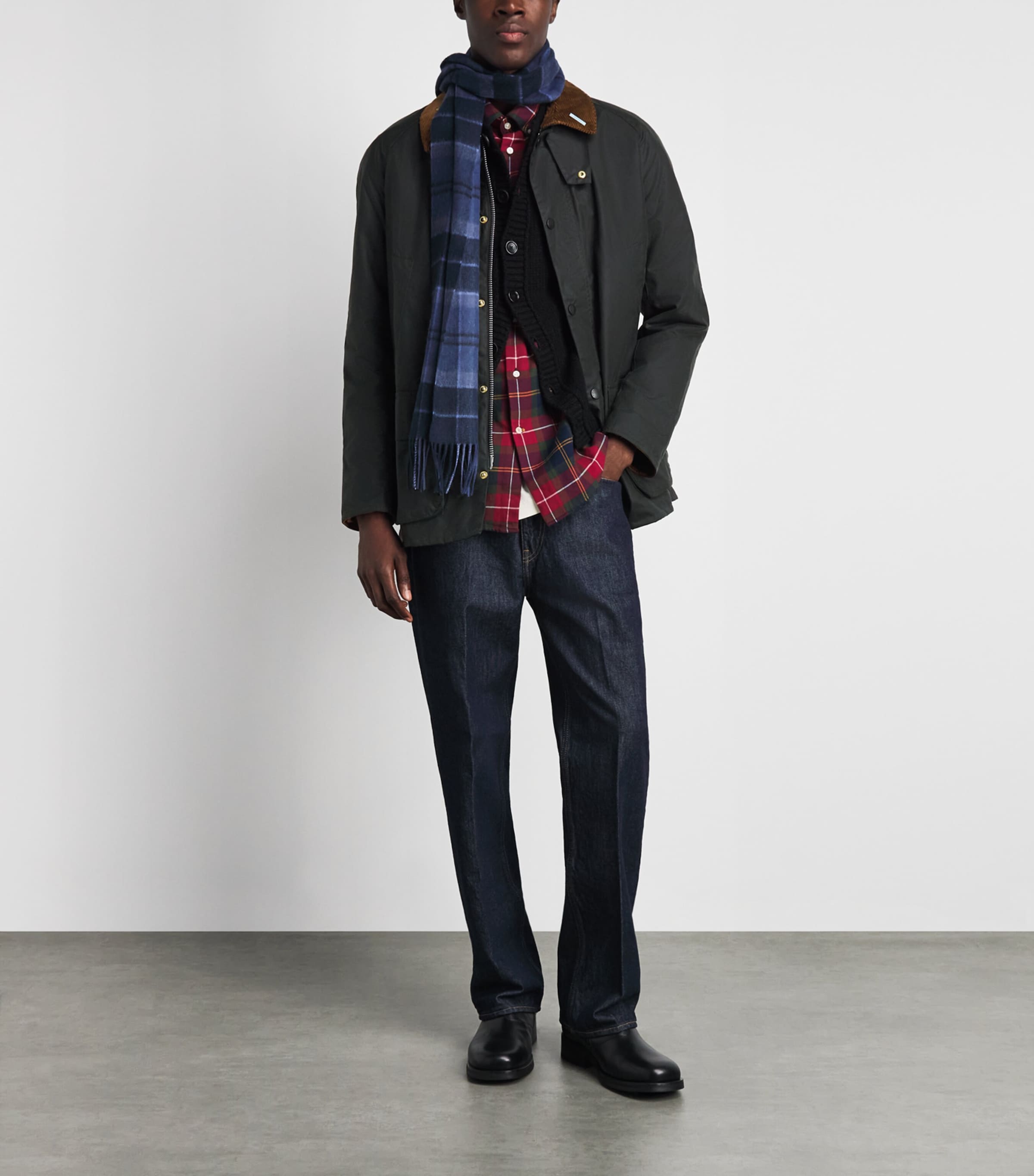 Barbour Mens Waxed Cotton Icons Ashby Sage Image 2