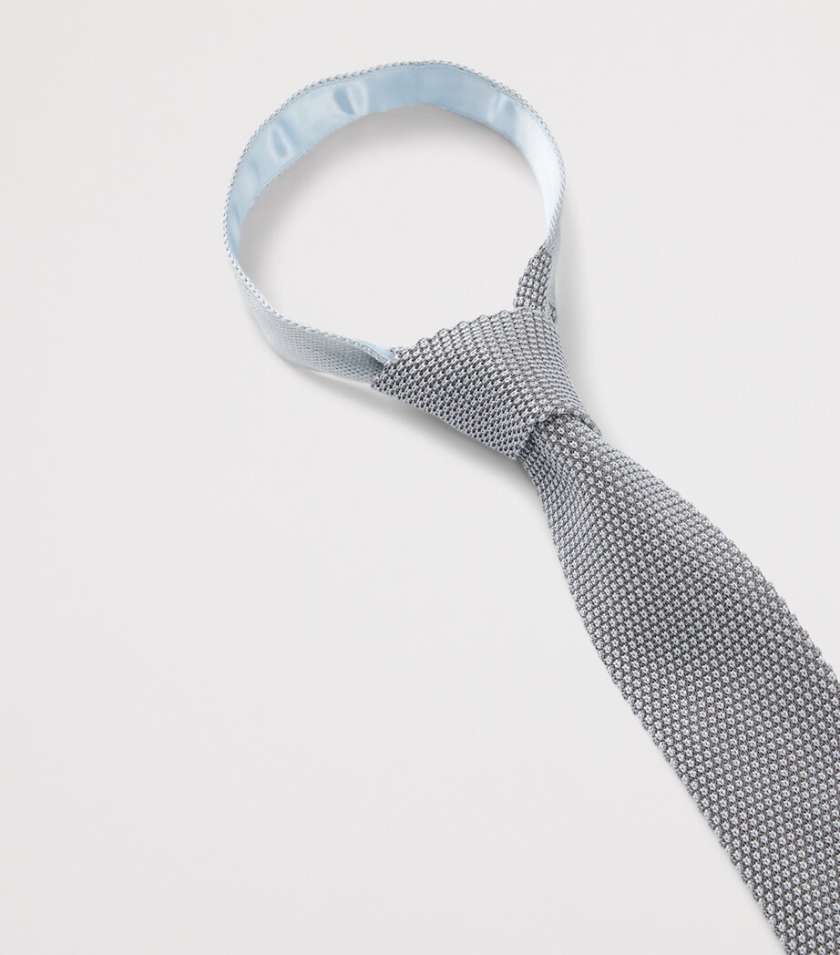 BOSS Silk Knitted Tie Image 5