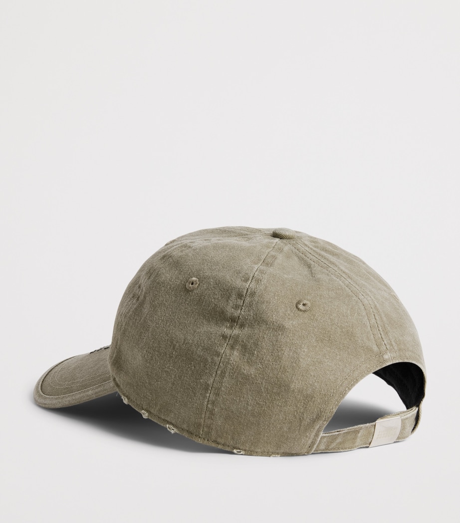 MM6 Maison Margiela Cotton Logo Baseball Cap Khaki Image 3