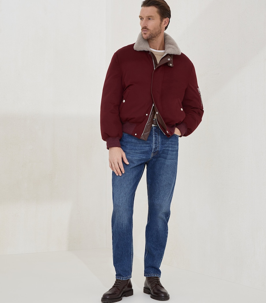 Wool Down-Filled Bomber Jacket CXG31 Image 3