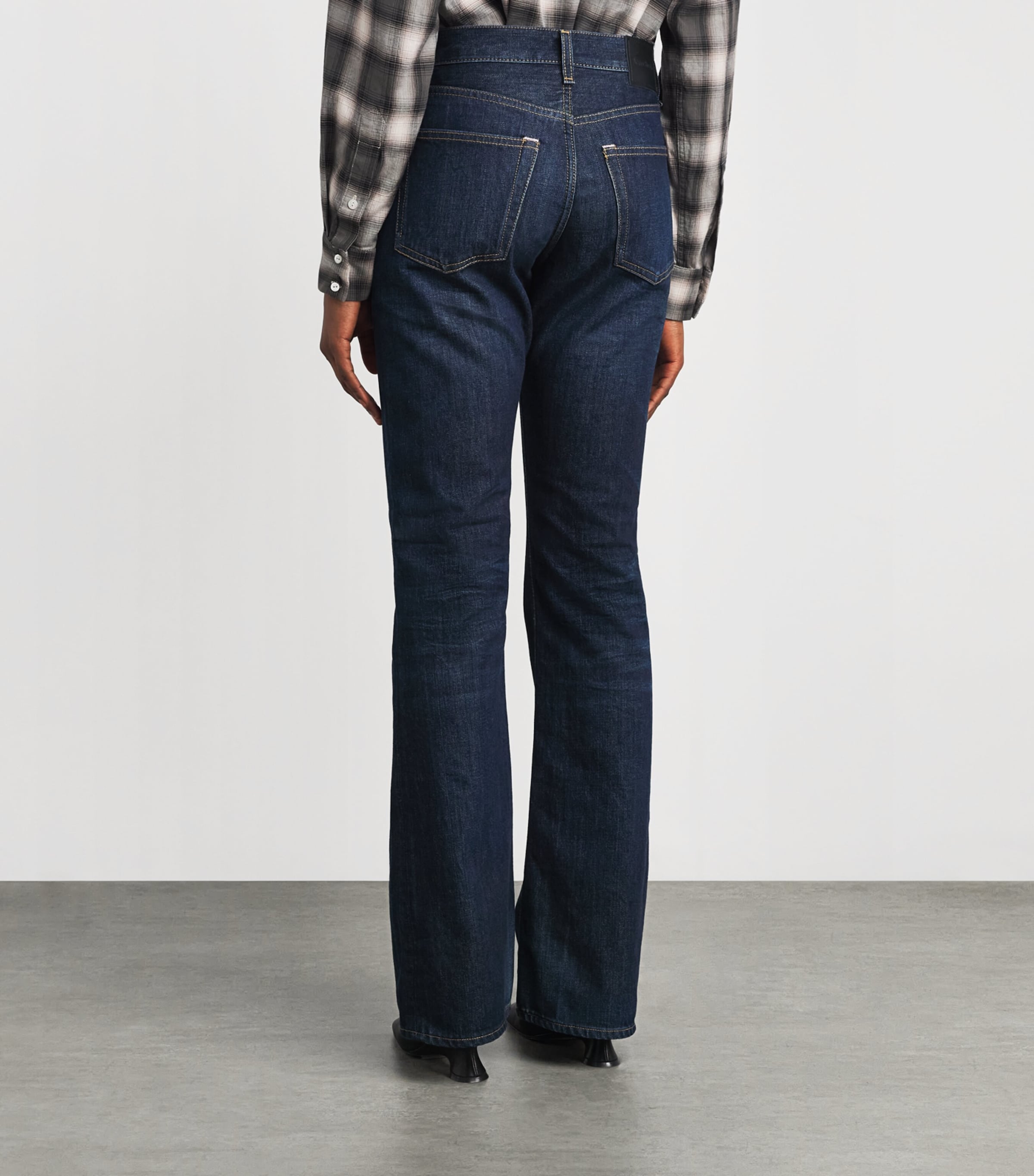 Acne Studios Womens 2009 Mid-Rise Straight Jeans Navy Blue Image 5
