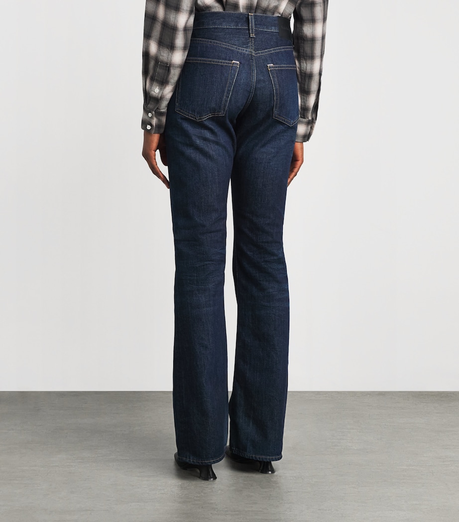 Acne Studios Womens 2009 Mid-Rise Straight Jeans Navy Blue Image 5
