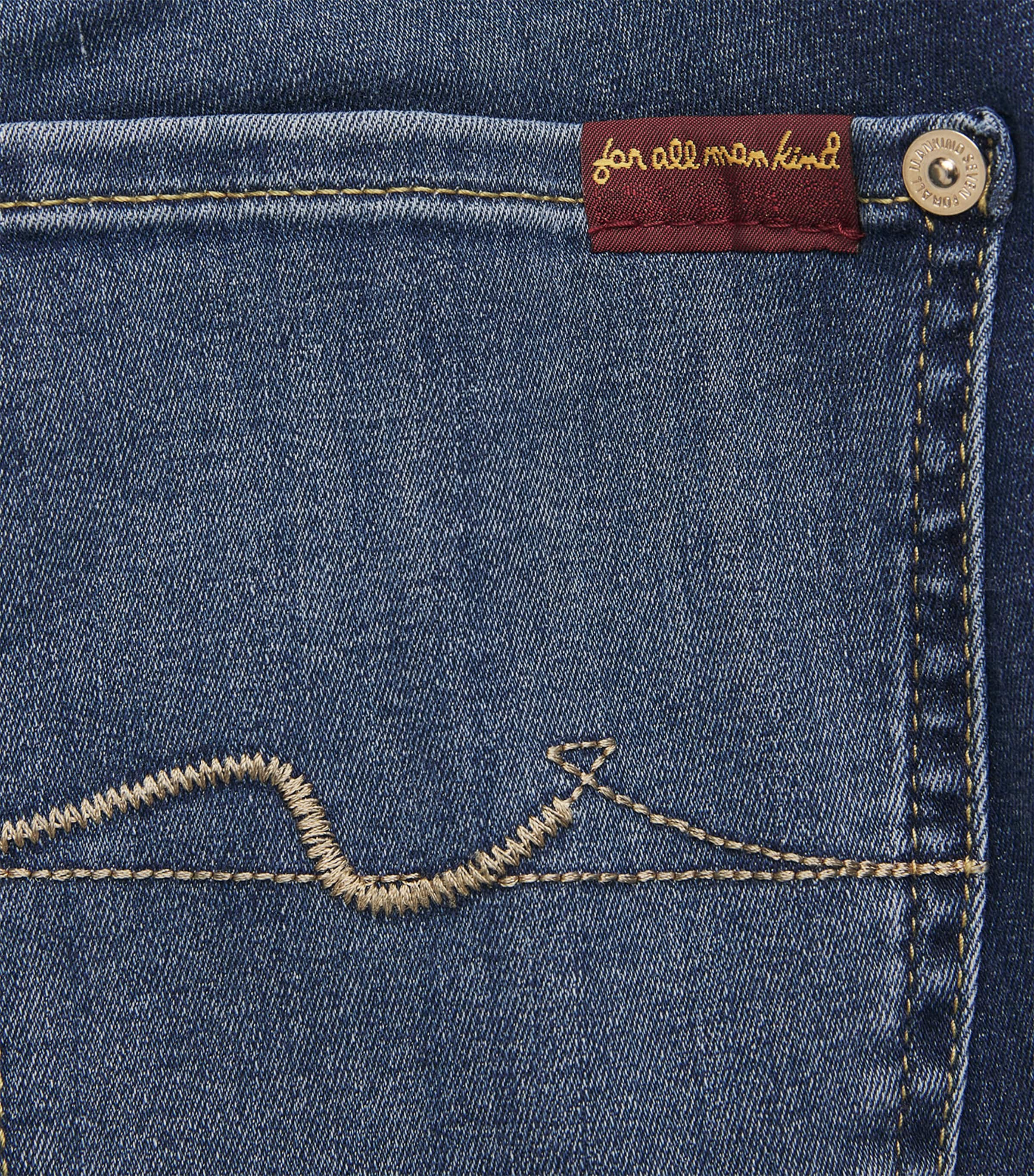 7 For All Mankind Womens B(Air) Bootcut Jeans Duchess Mid Blue Image 6