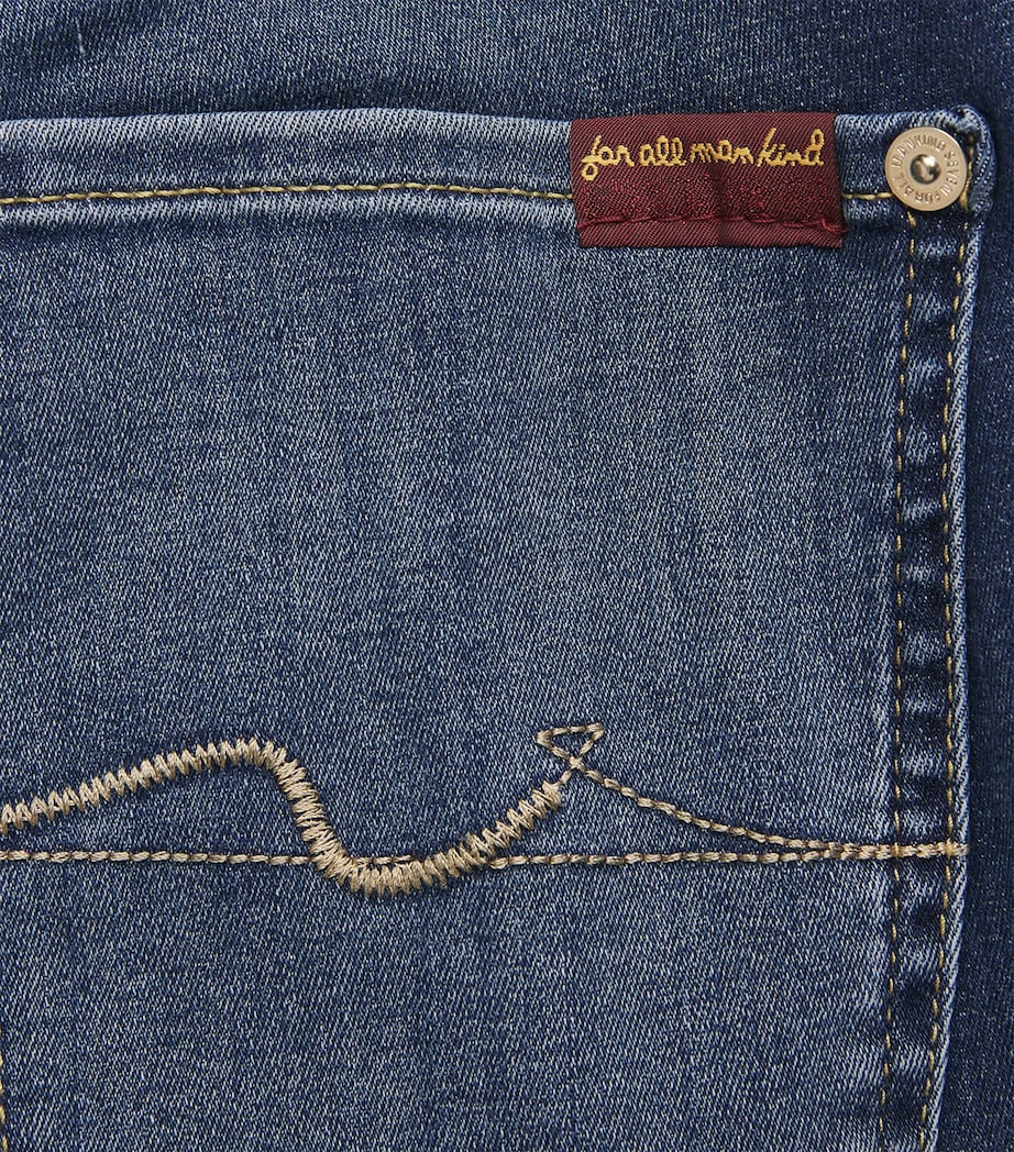 7 For All Mankind Womens B(Air) Bootcut Jeans Duchess Mid Blue Image 6