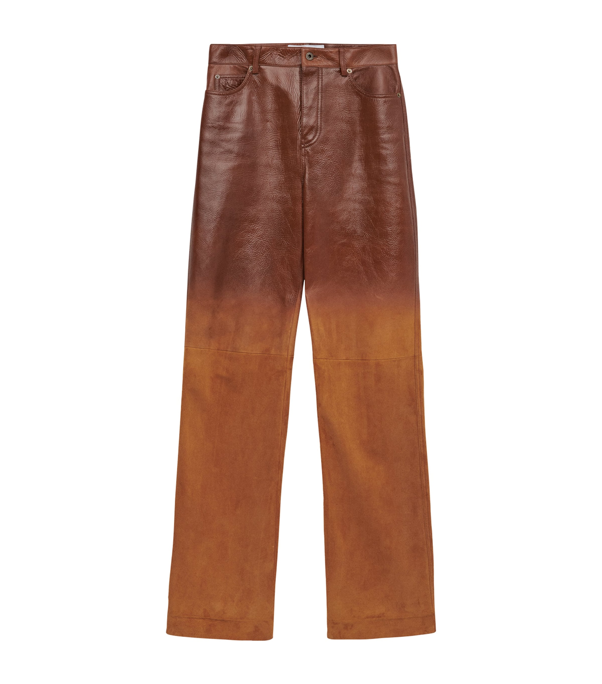 Lambskin-Suede Straight Trousers