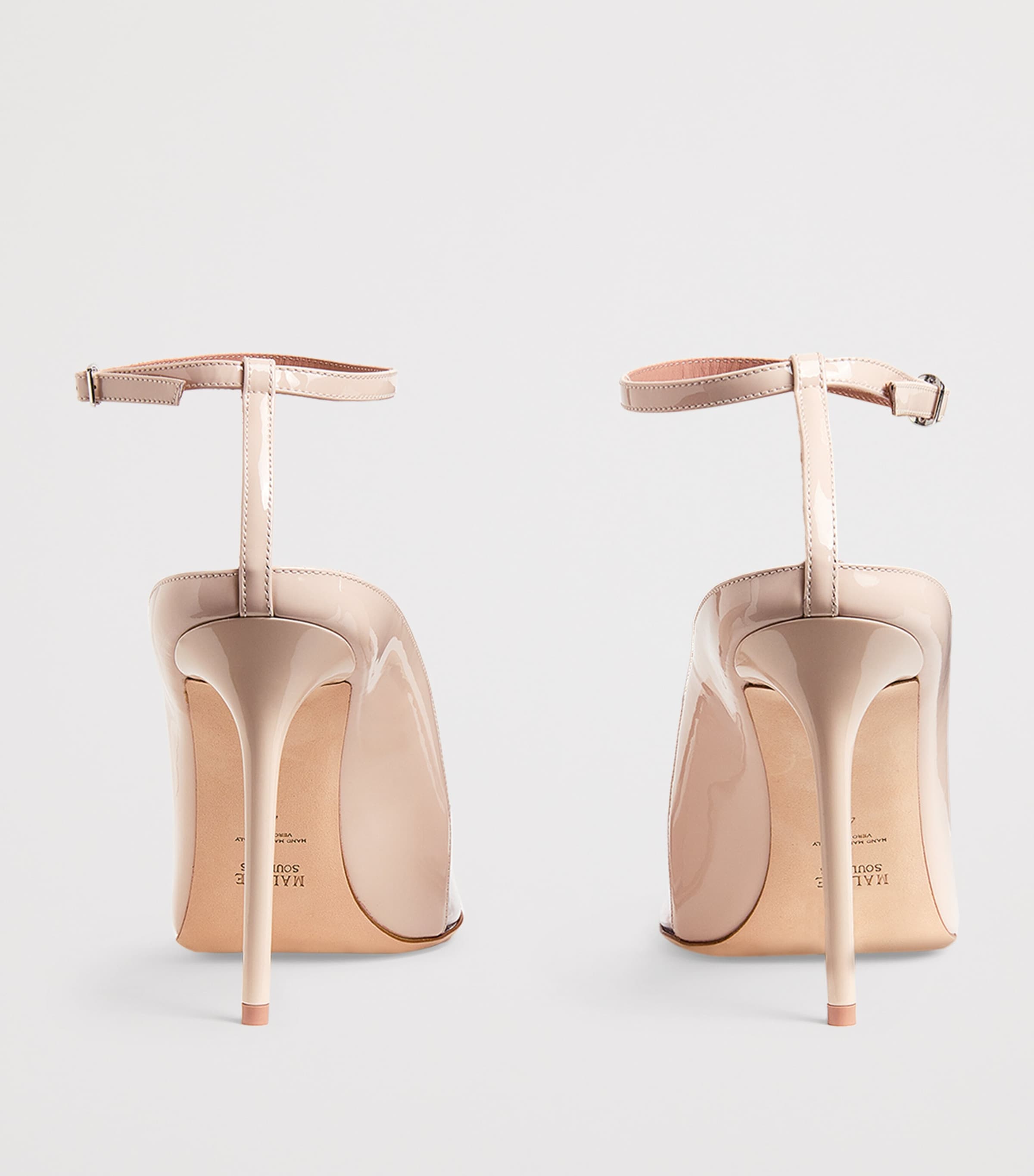 Leather Malia Pumps 100 SHELL Image 4