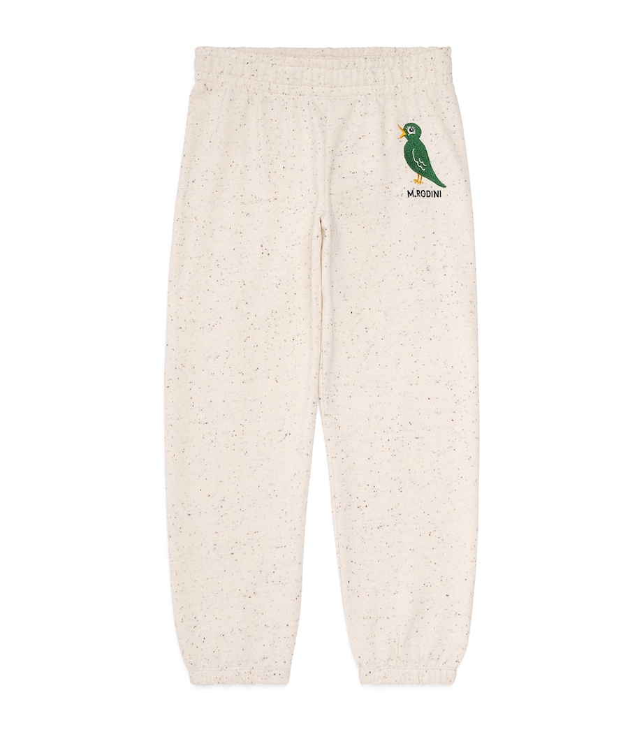 Organic Cotton Embroidered Sweatpants (3-11 Years) OFFWHITE Image 1