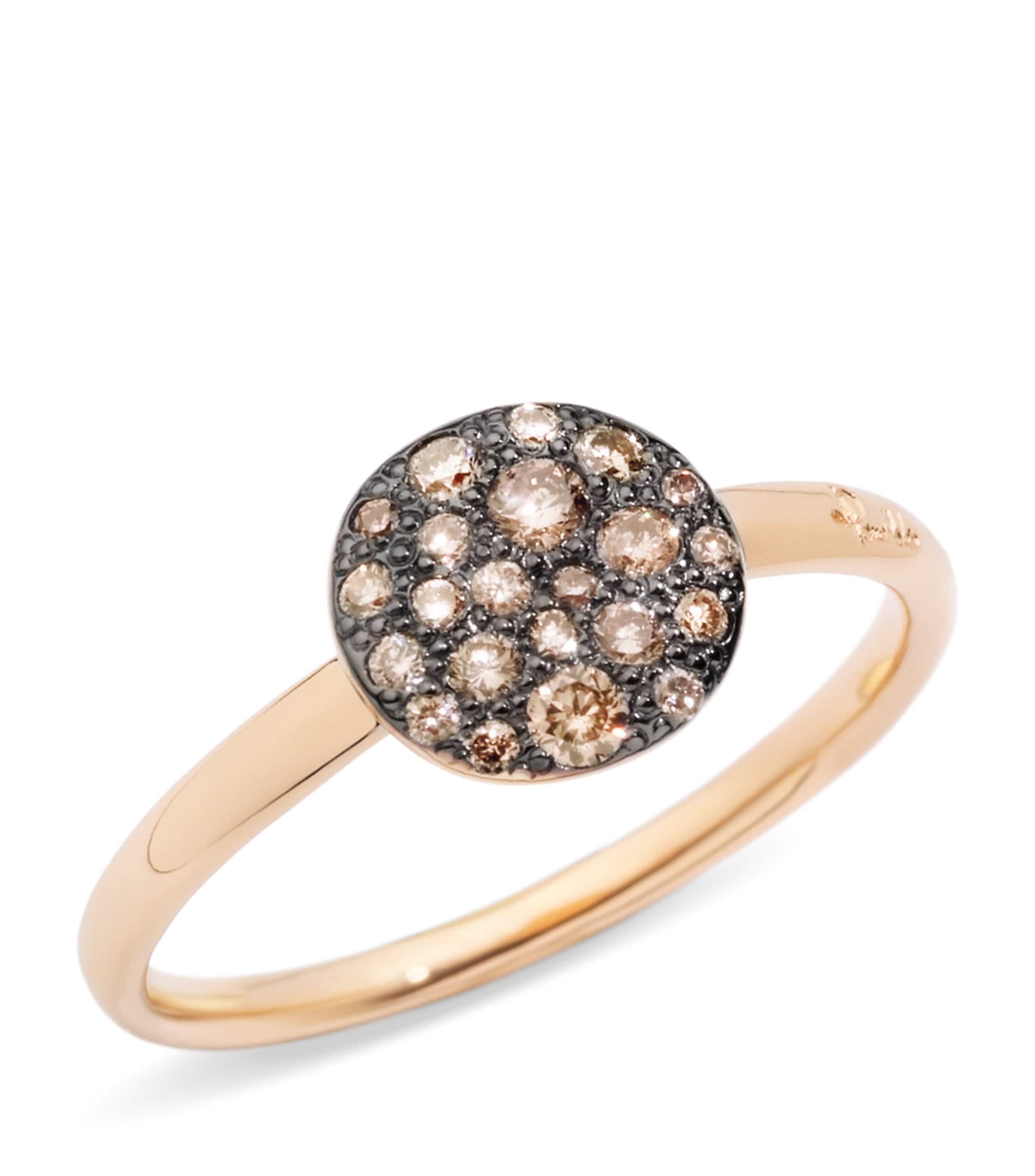 Pomellato Rose Gold and Diamond Sabbia Ring Image 1