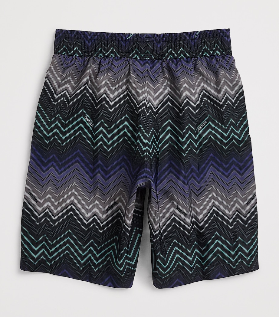 Missoni Kids Zigzag Swim Shorts (4-14 Years) Blu/multicolor Image 1