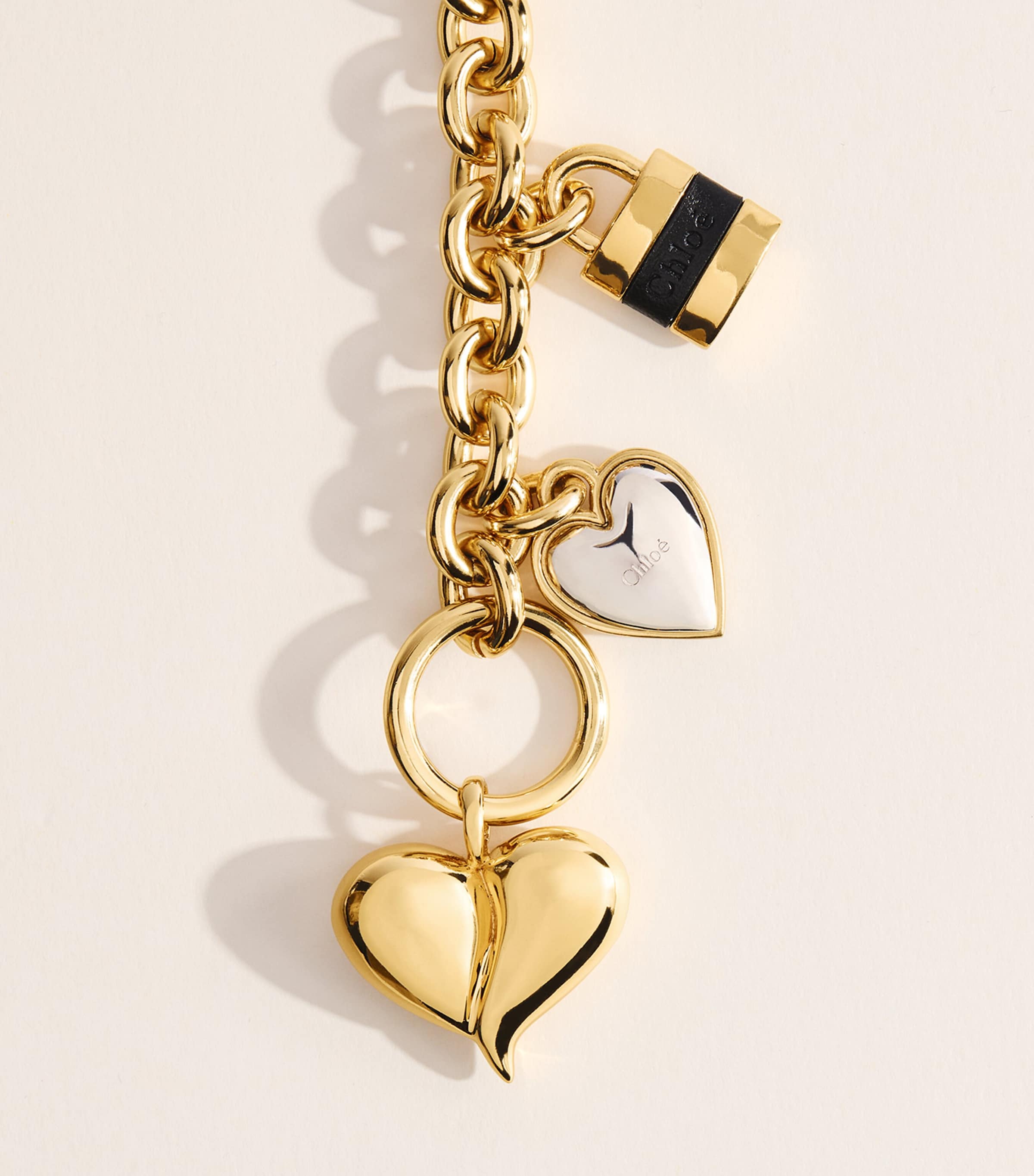 Chloé Paddington Charms Bracelet Palladium Black Image 2