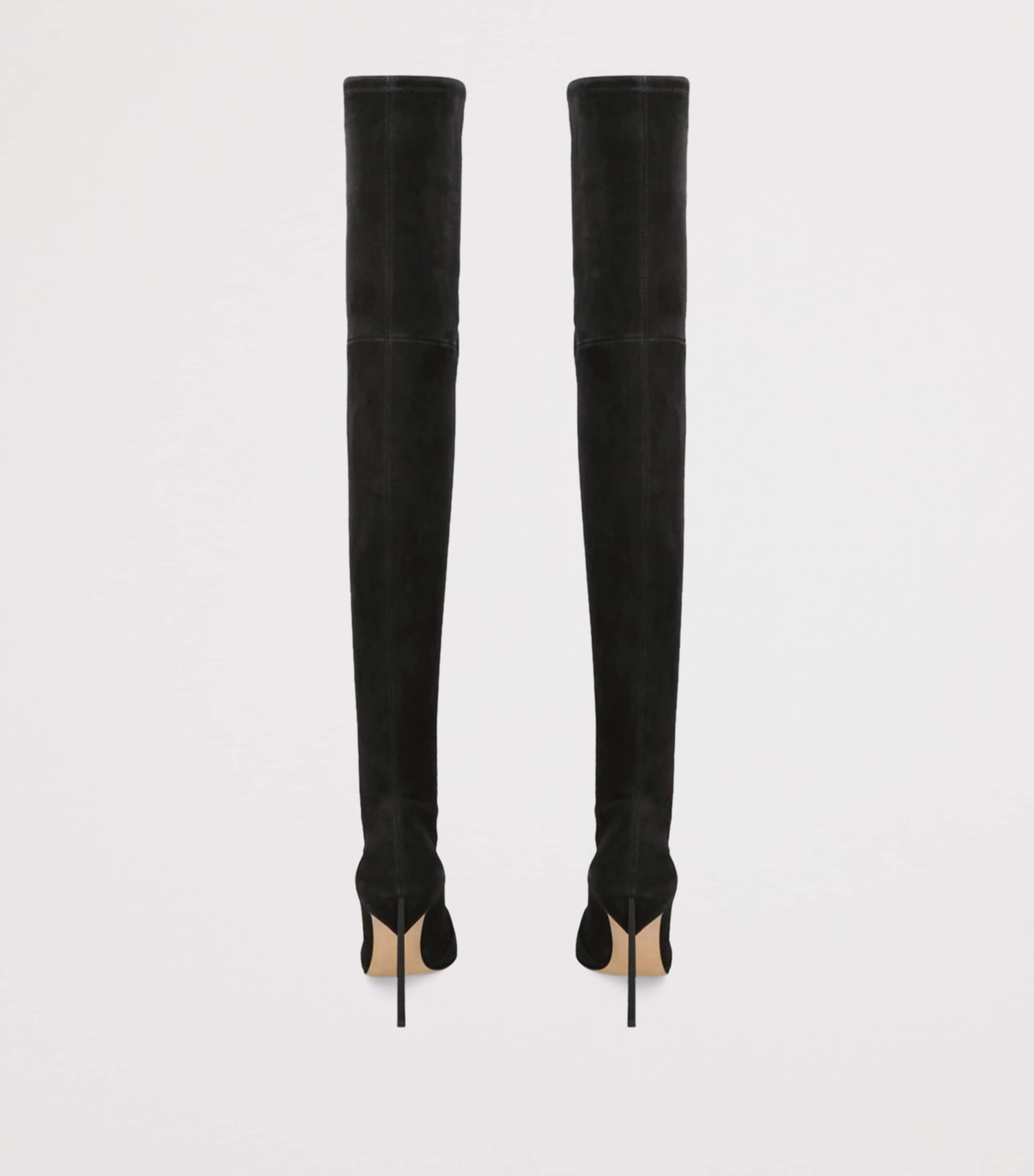 Suede Blade Over-The-Knee Boots 100 BLACK Image 2