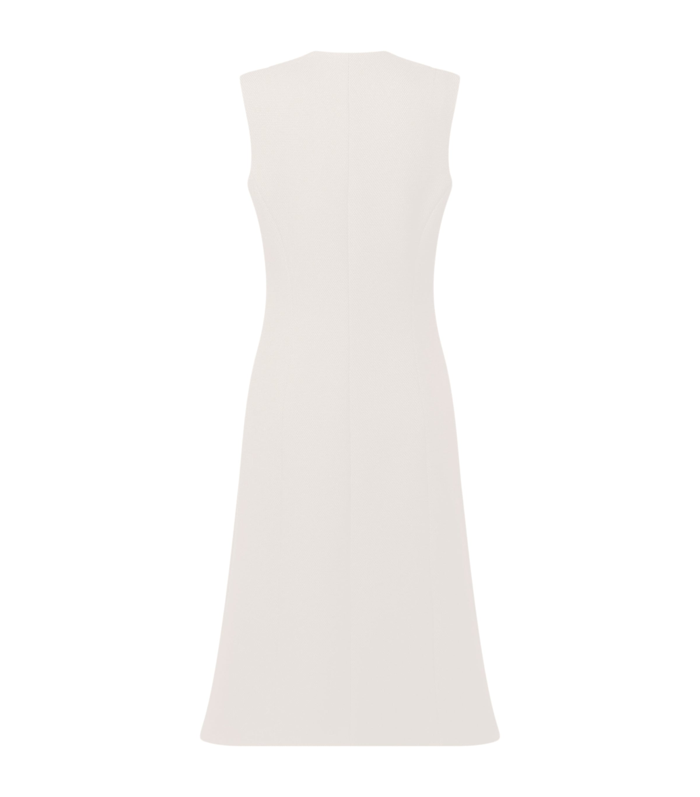 LOUIS VUITTON Womens Crystal-Embroidered Midi Dress White Image 2