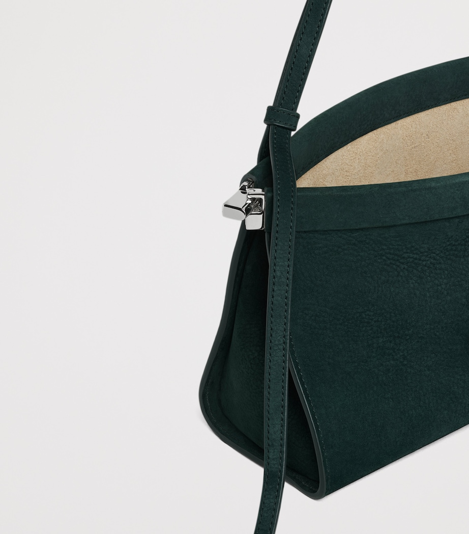 Medium Suede Le Click East West Shoulder Bag OR Image 3