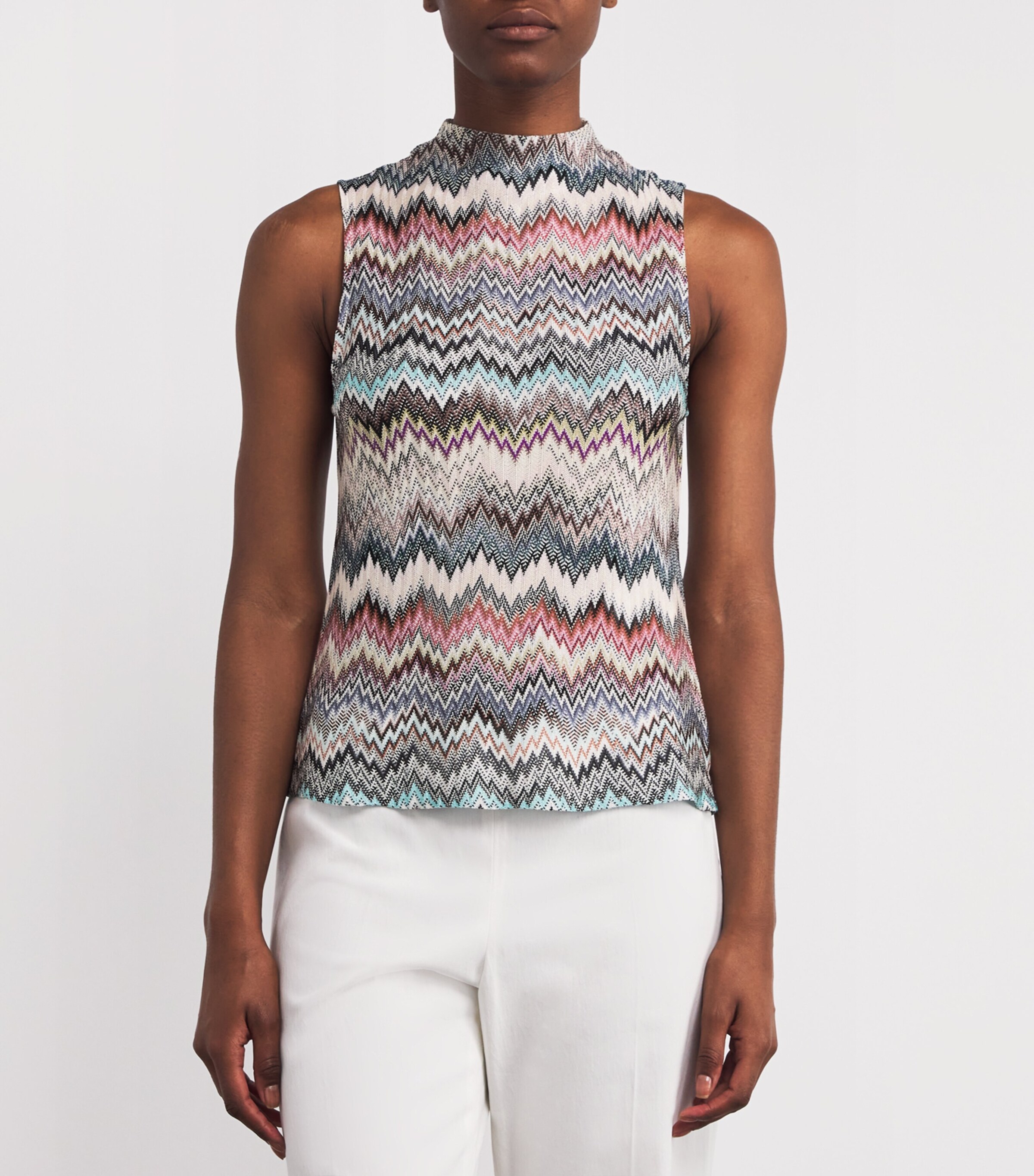 Missoni Multi Zigzag Sleeveless Top | Harrods US