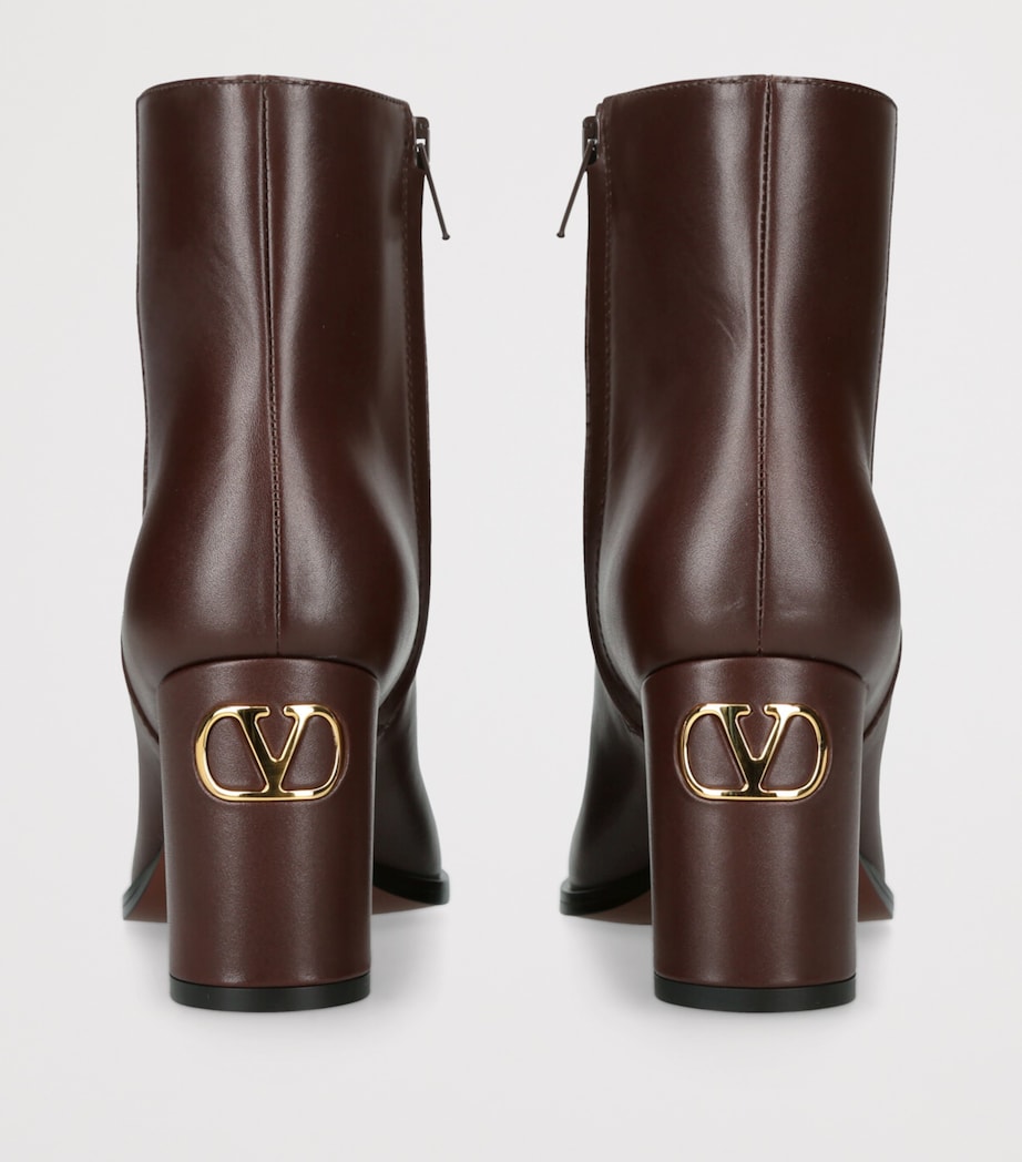 Leather Fawcette Ankle Boots 75 DARK BROWN Image 2