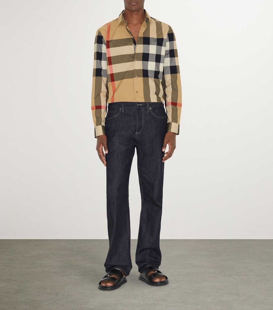 Cotton Enlarged Check Shirt ARCHIVE BEIGE IP CHK Image 4