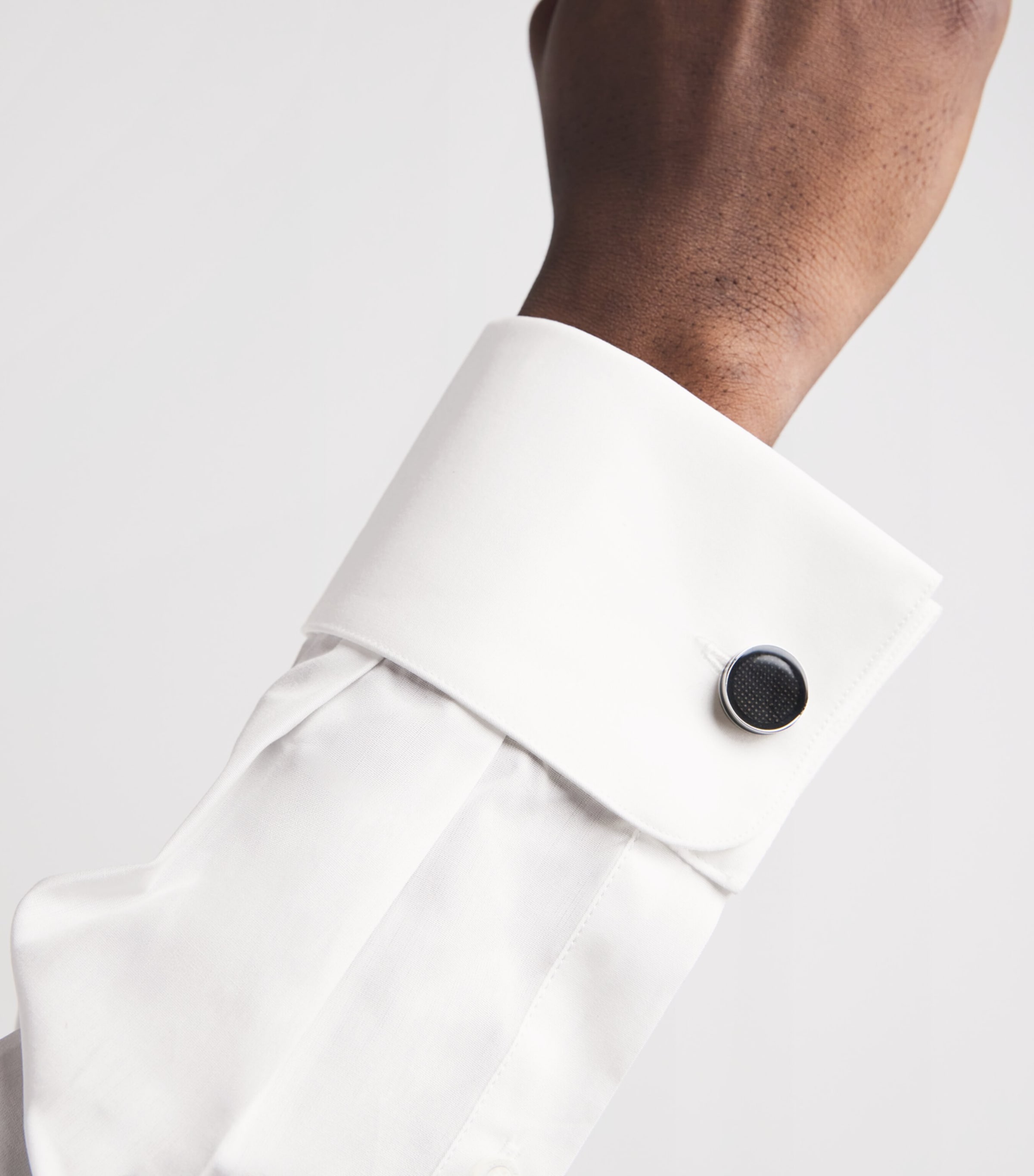 Corneliani Mens Cotton Evening Shirt White Image 3