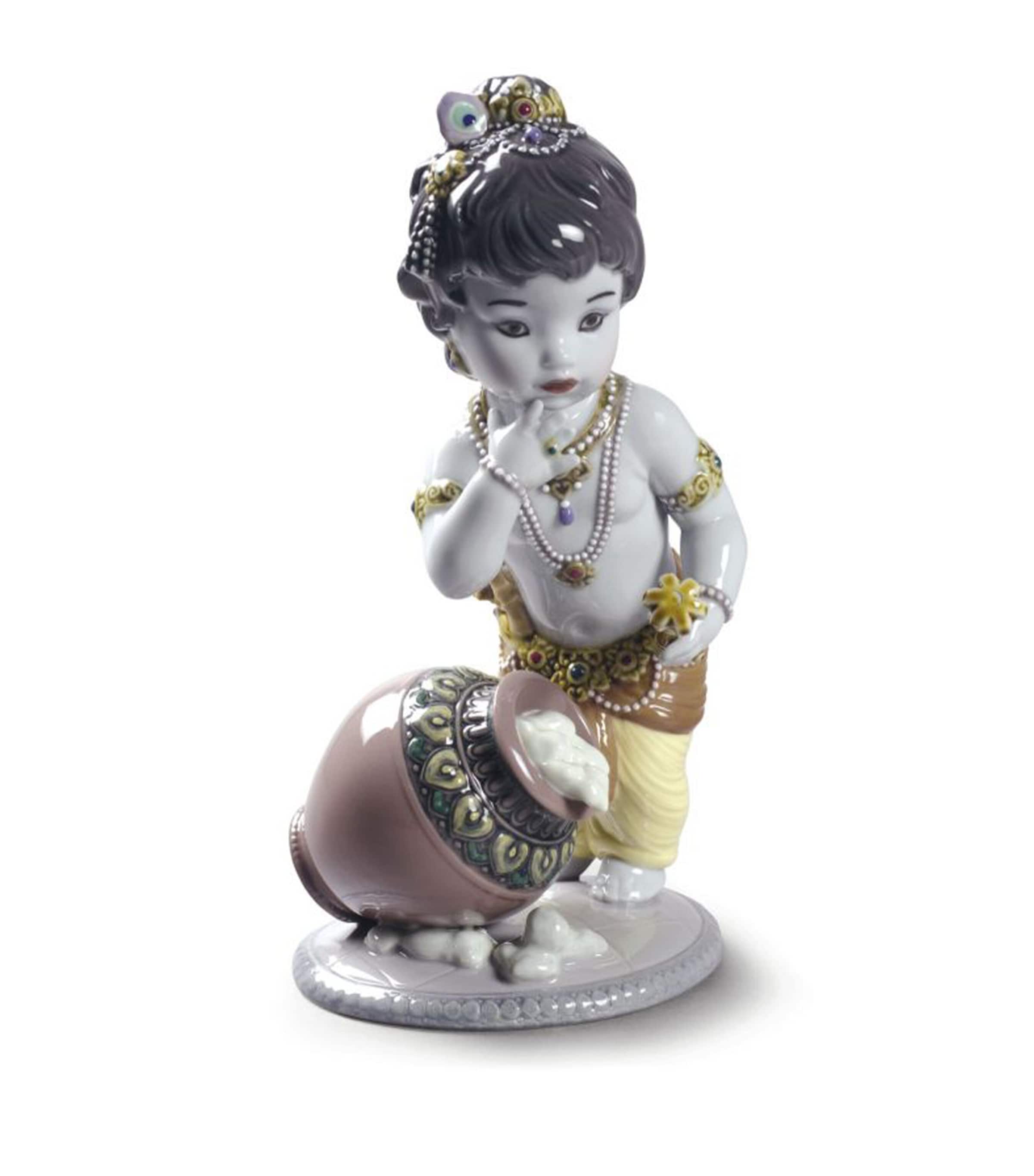 Lladró Krishna Butterthief Figurine Image 1